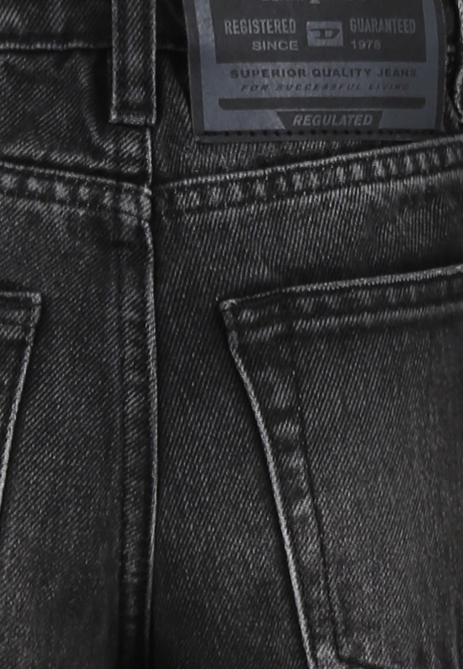 Diesel Black Jeans For Girl In Black
