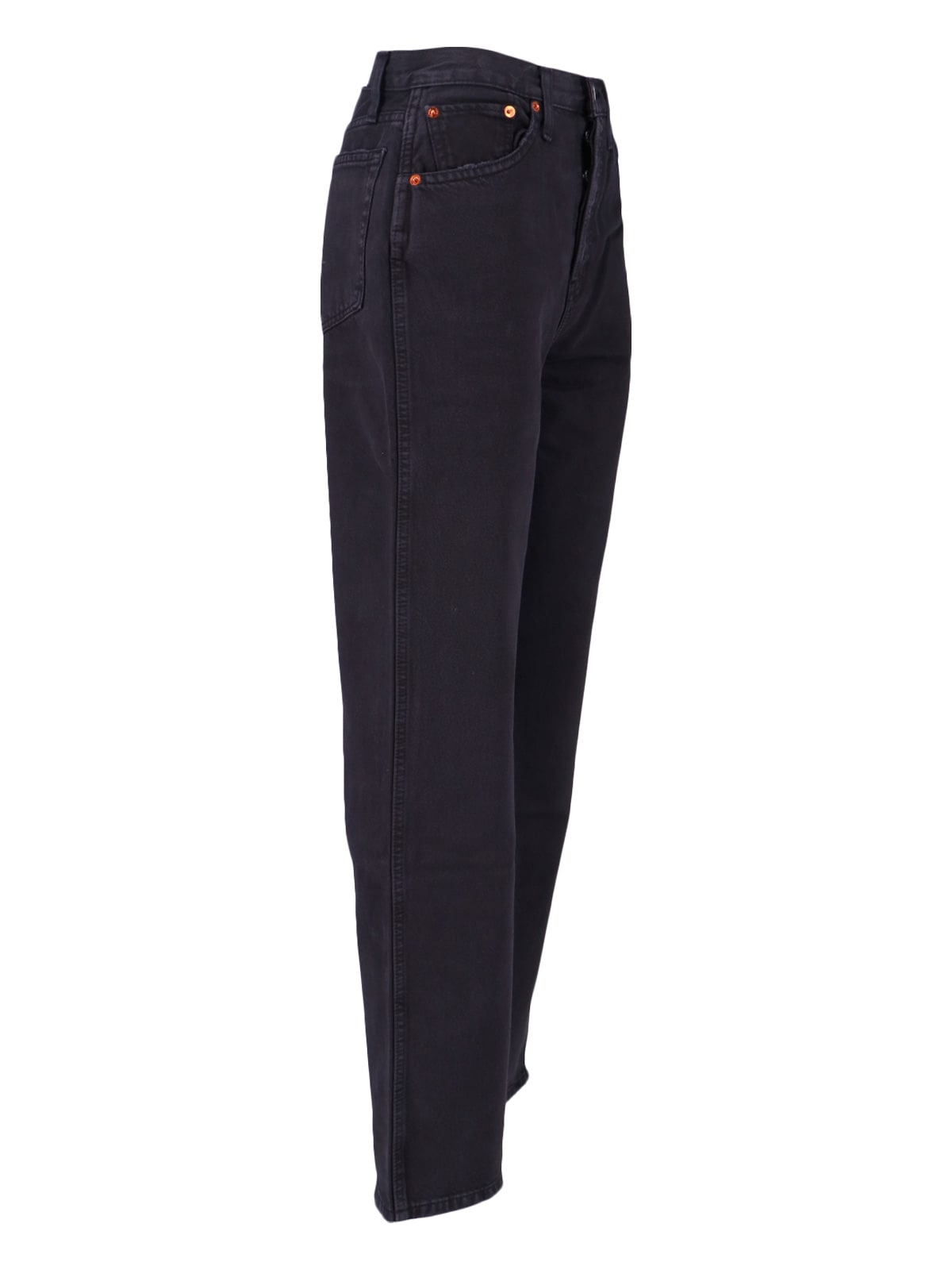 Re/done 70s Bootcut Jeans In Black
