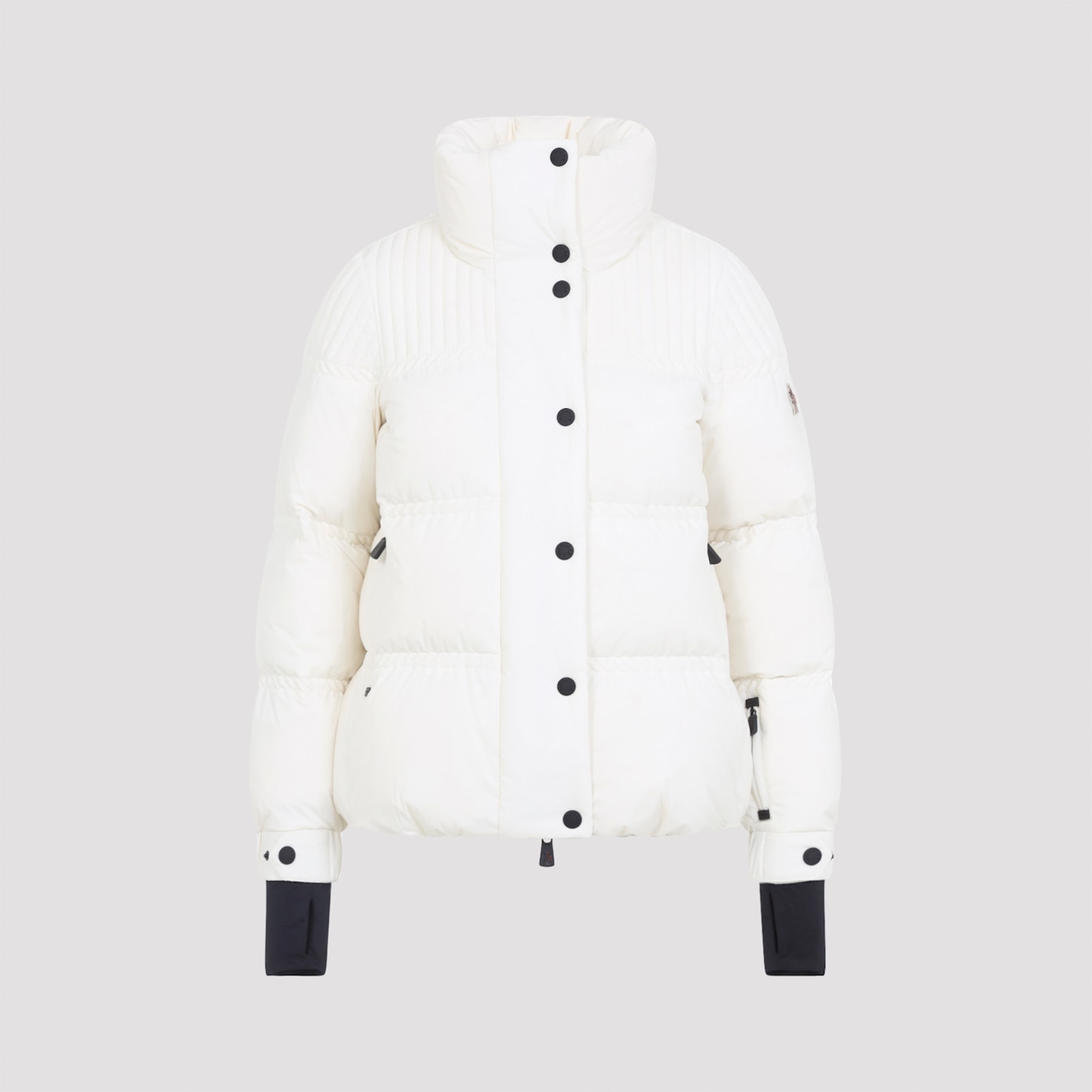 Moncler Anglin Padded Jacket With Logo-patch In White