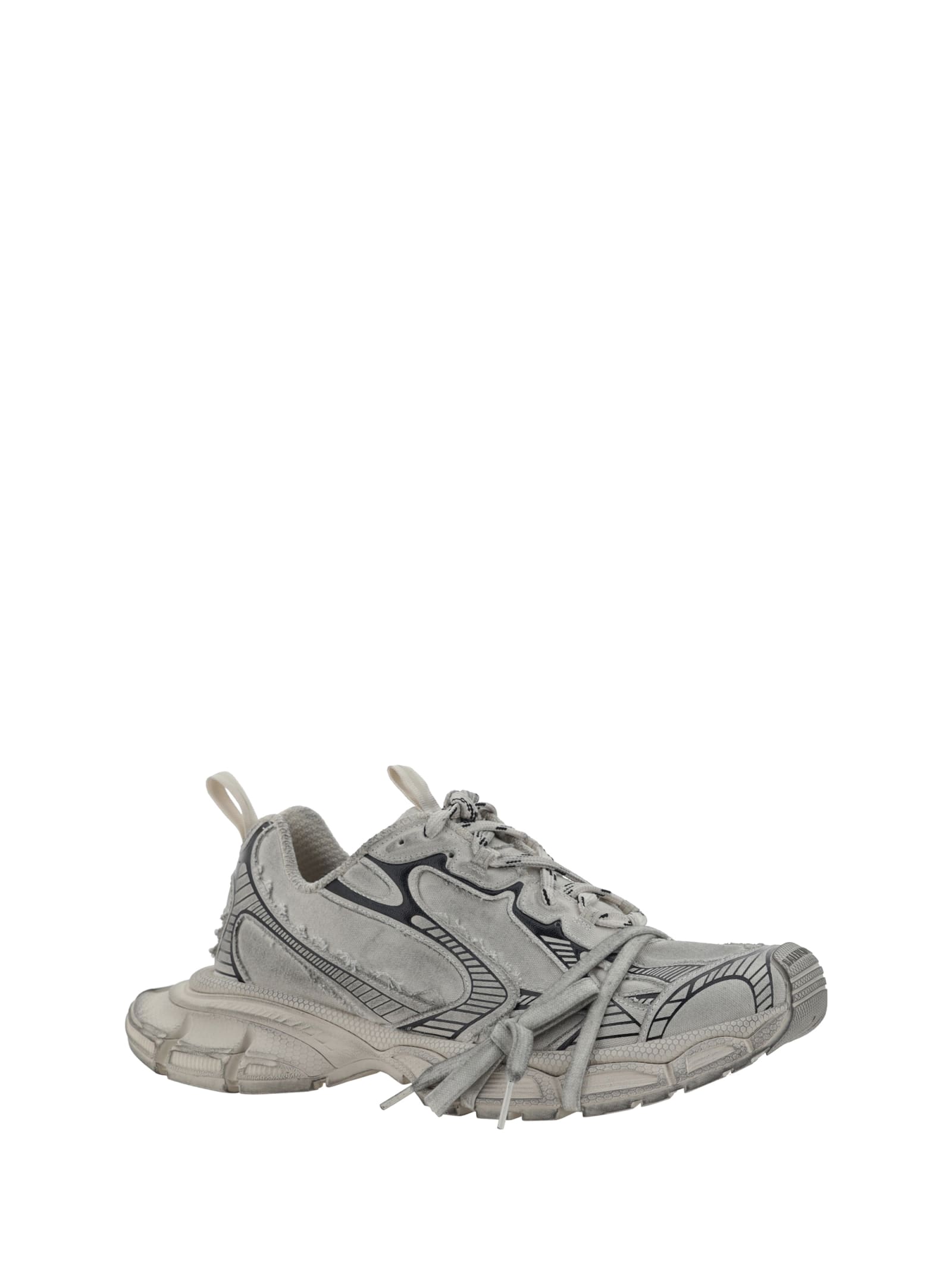 Balenciaga 3xl Fabric Low-top Sneakers In Beige