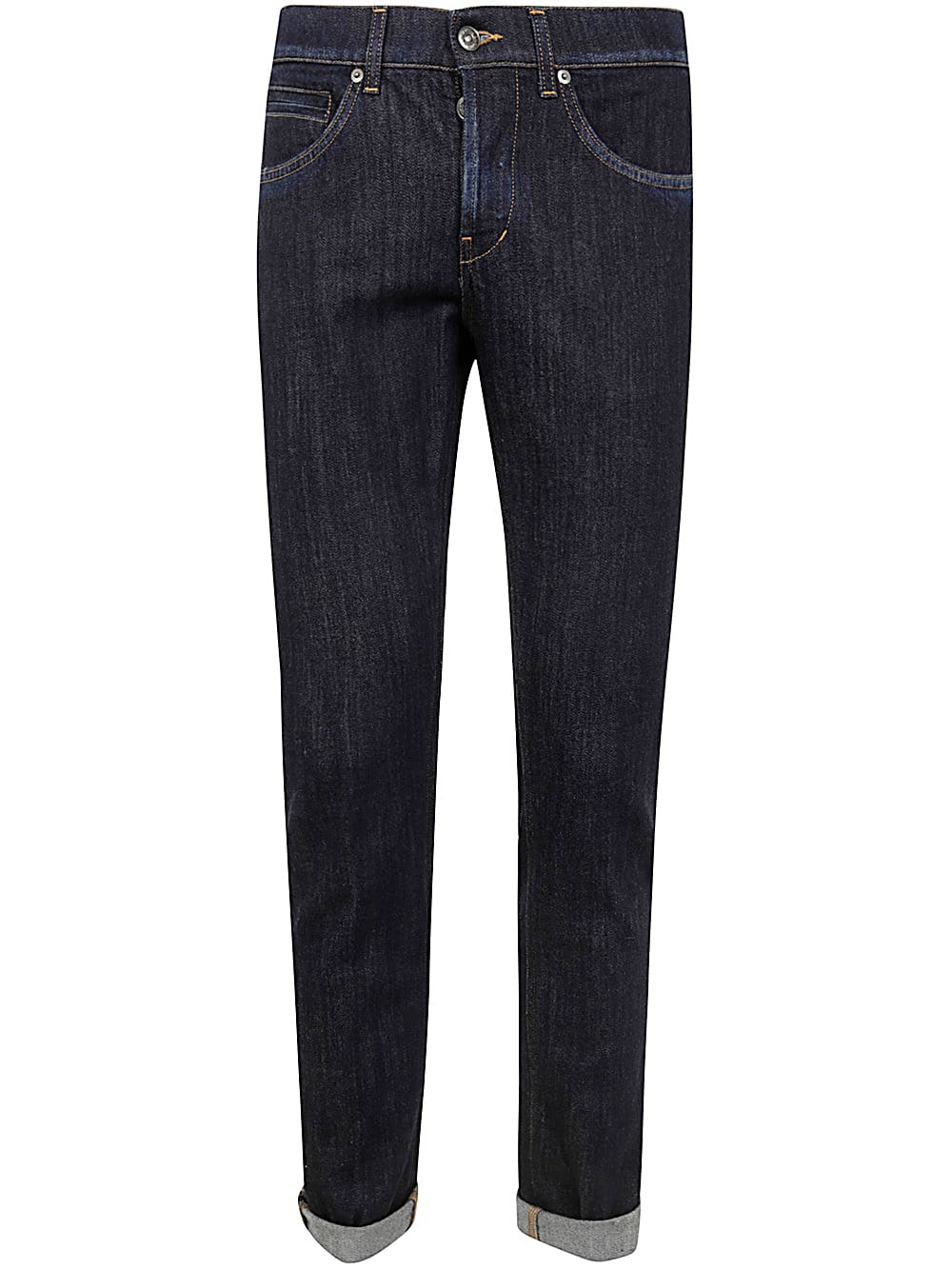 Shop Dondup George Jeans Denim Cachemire In Blue