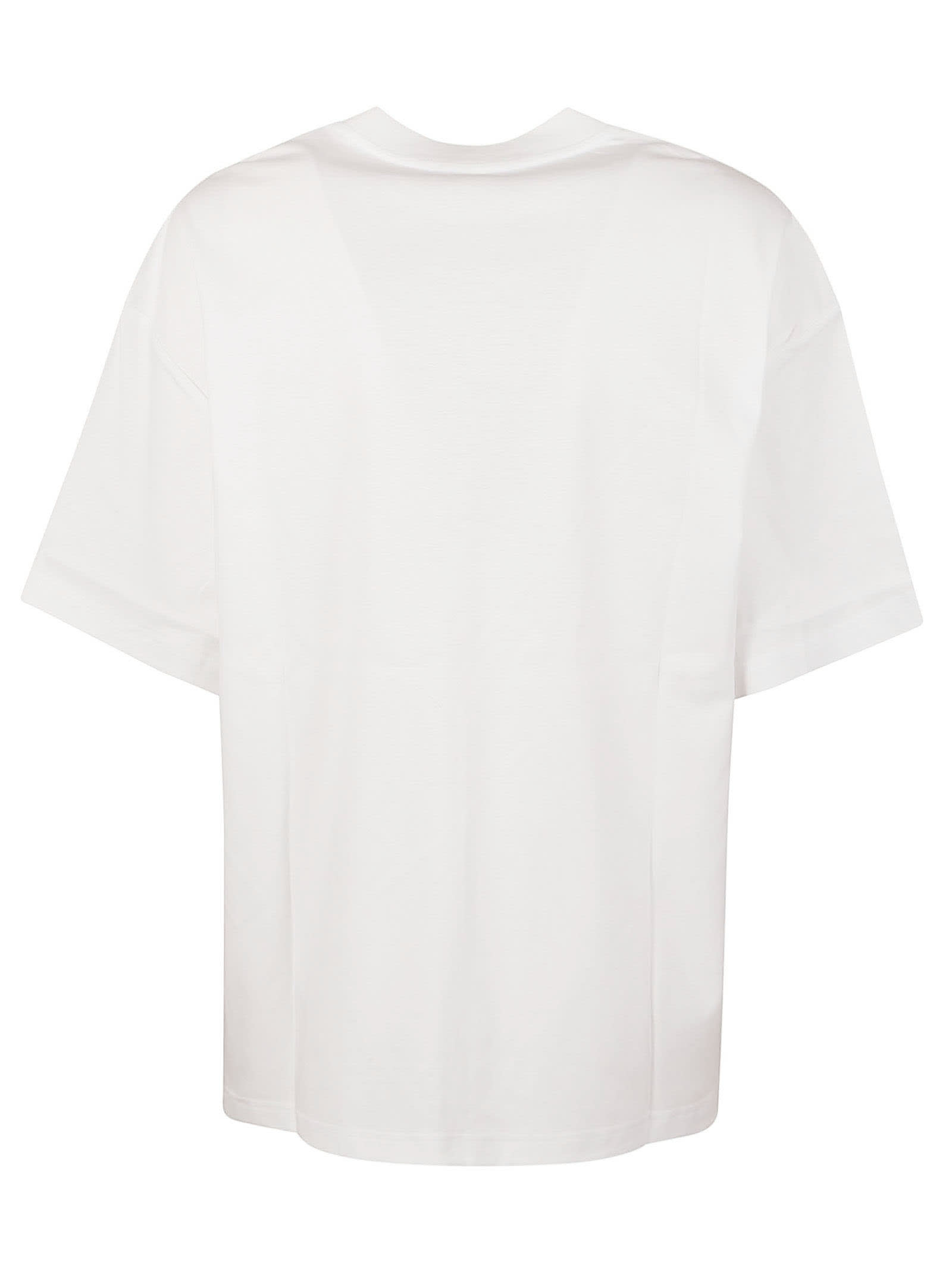 Shop Lanvin Logo Chest T-shirt In Optic White