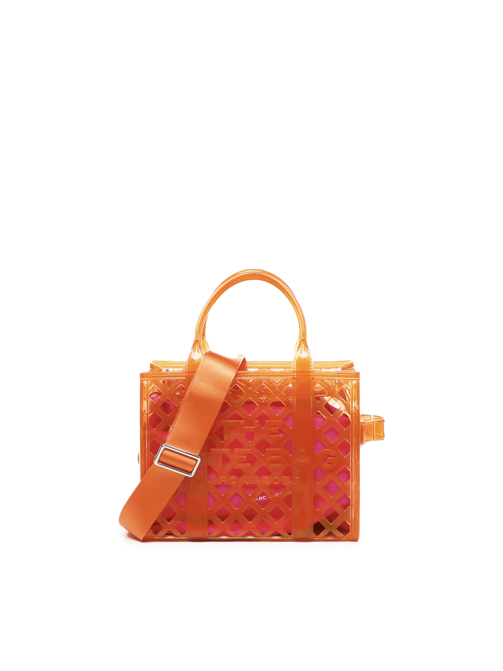 Shop Marc Jacobs Jelly Tote Bag In Pvc In Tangerine