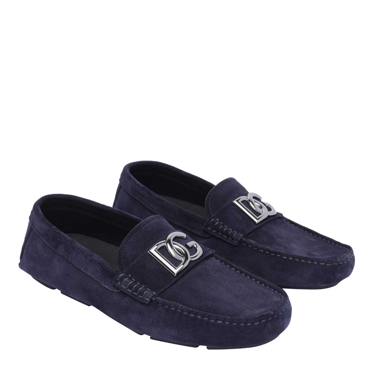 Shop Dolce & Gabbana Driver Suede Loafer