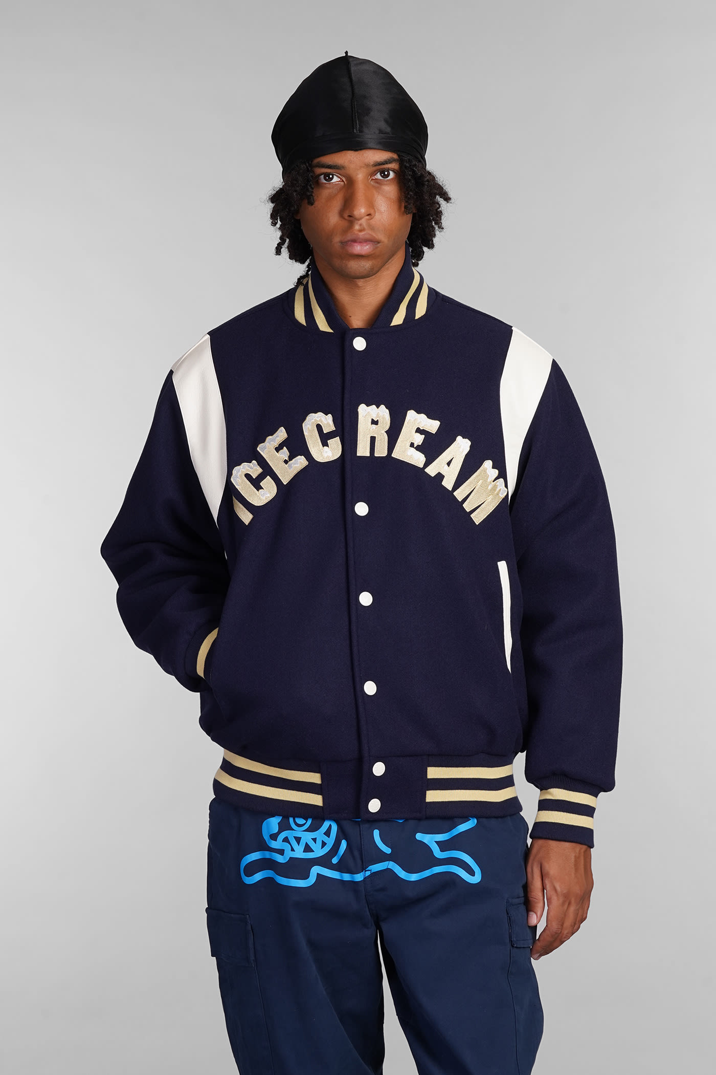 Bomber In Blue Polyester