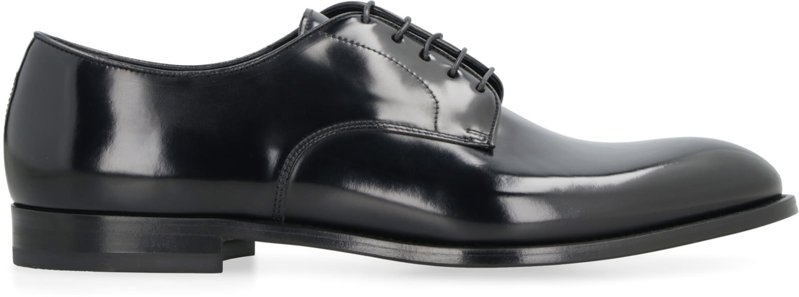 Shop Doucal's Leather Lace-up Shoes In Black