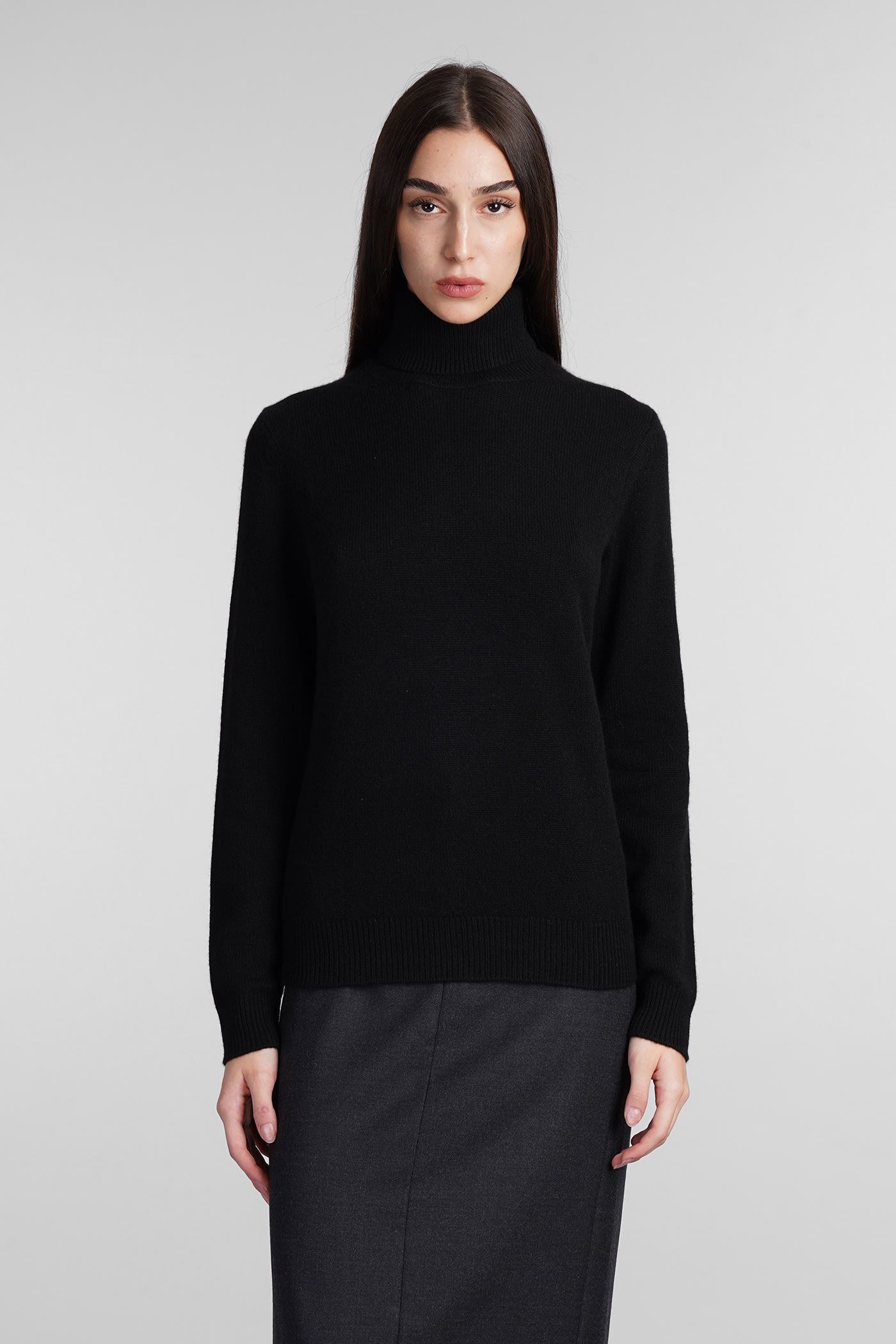 Shop Theory Knitwear In Black Cashmere