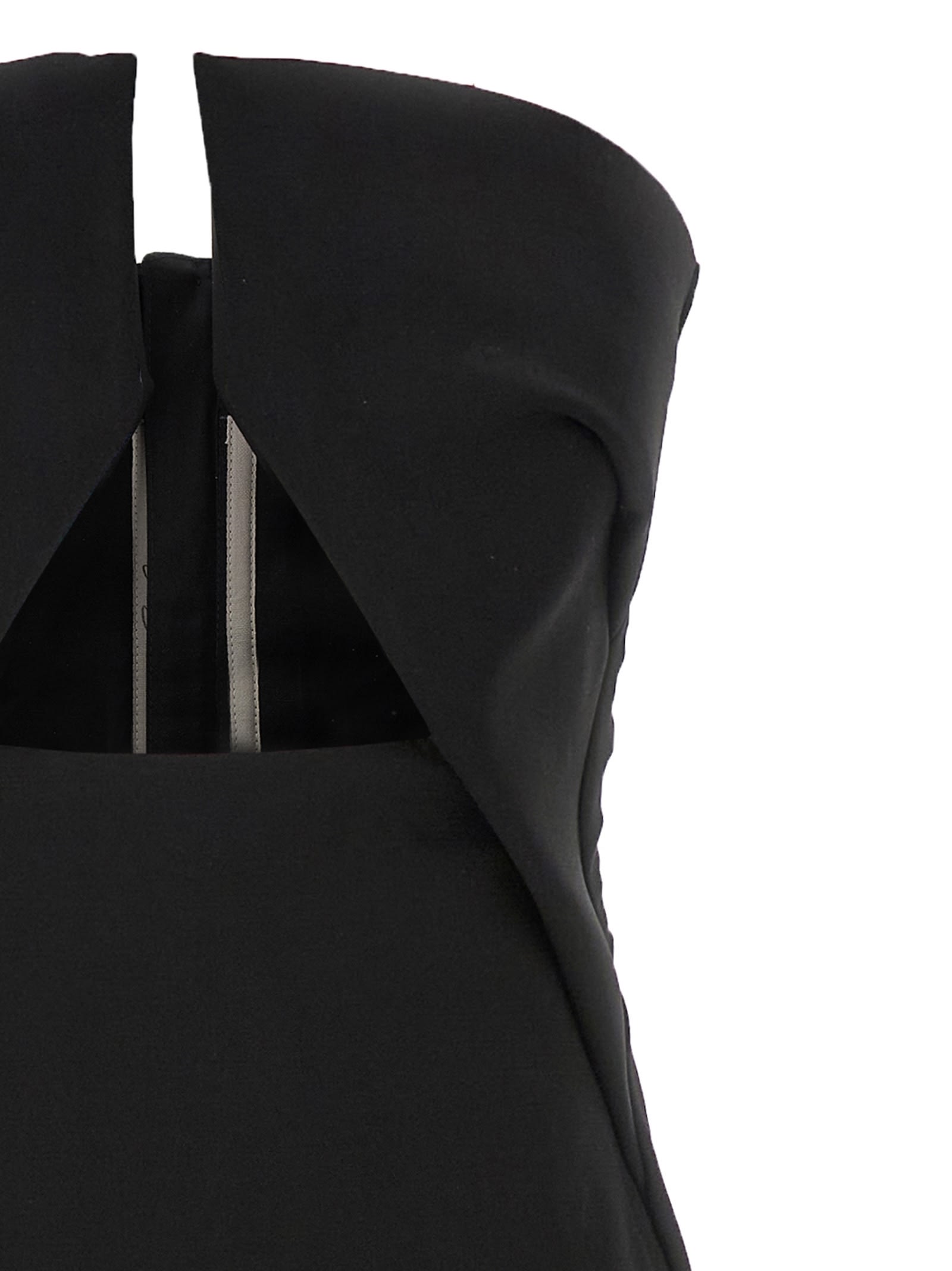 Rick Owens Cutout Maxi Dress In Black