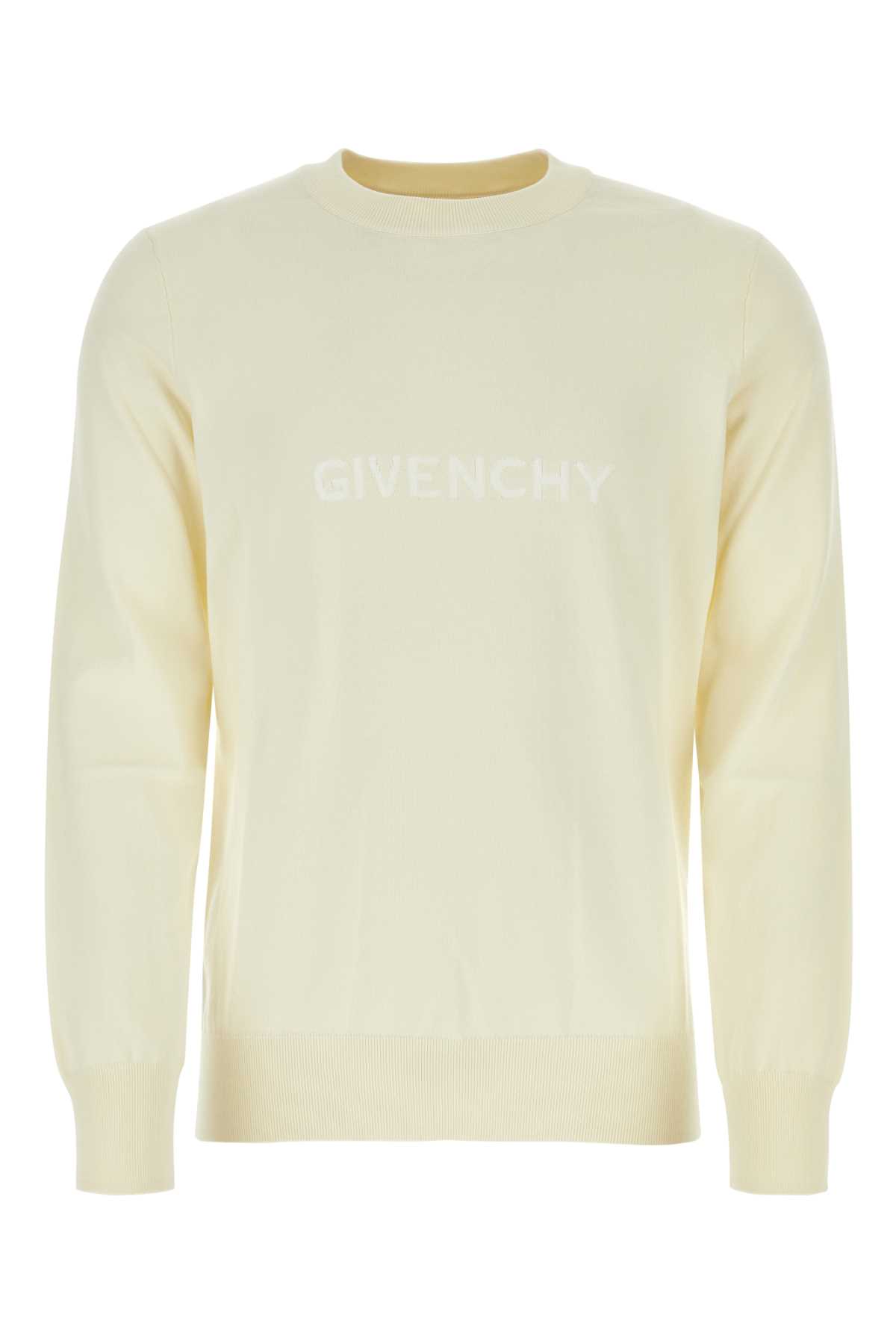 Shop Givenchy Ivory Cotton Sweater