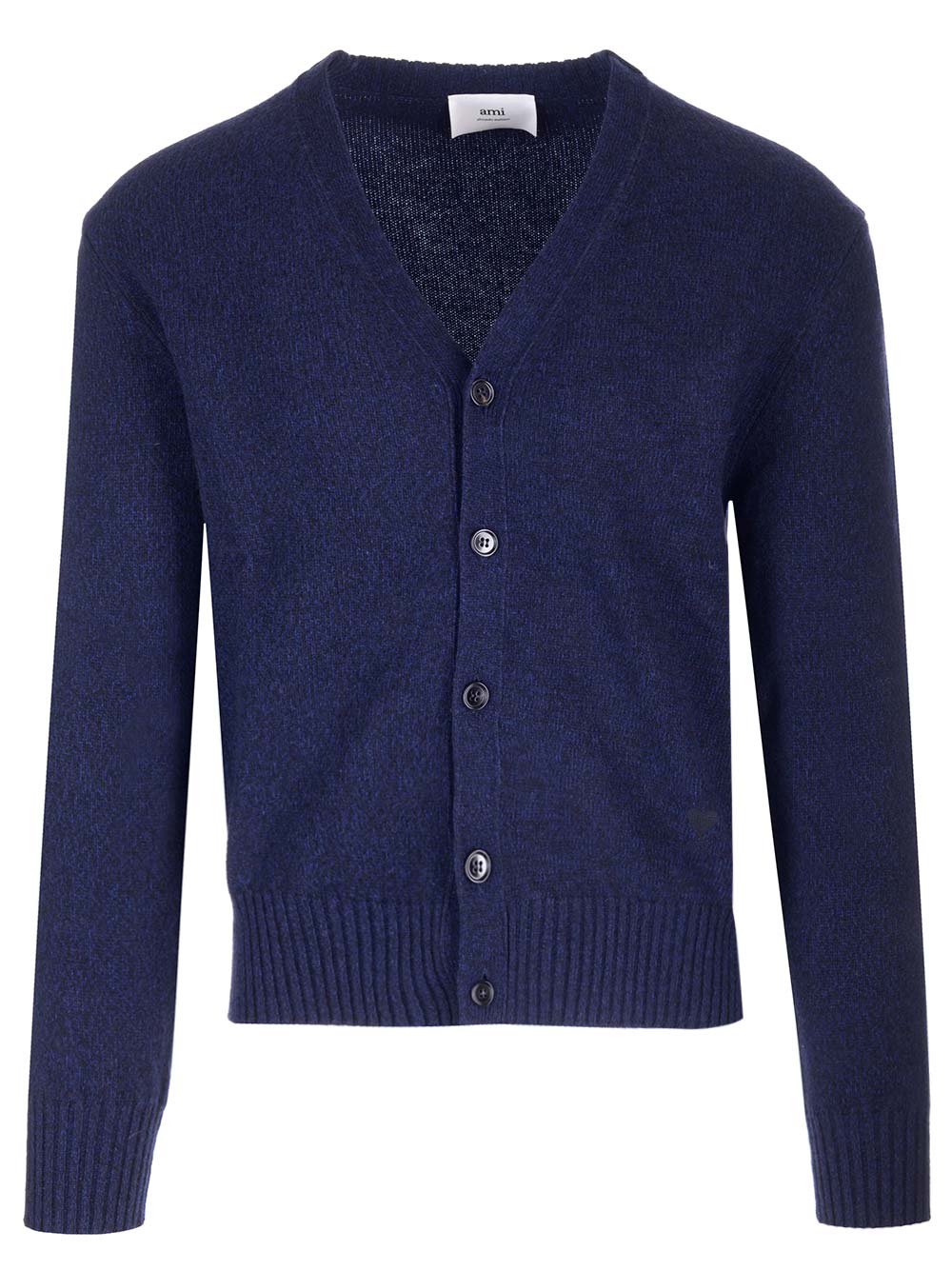 Blue Cashmere And Wool Cardigan