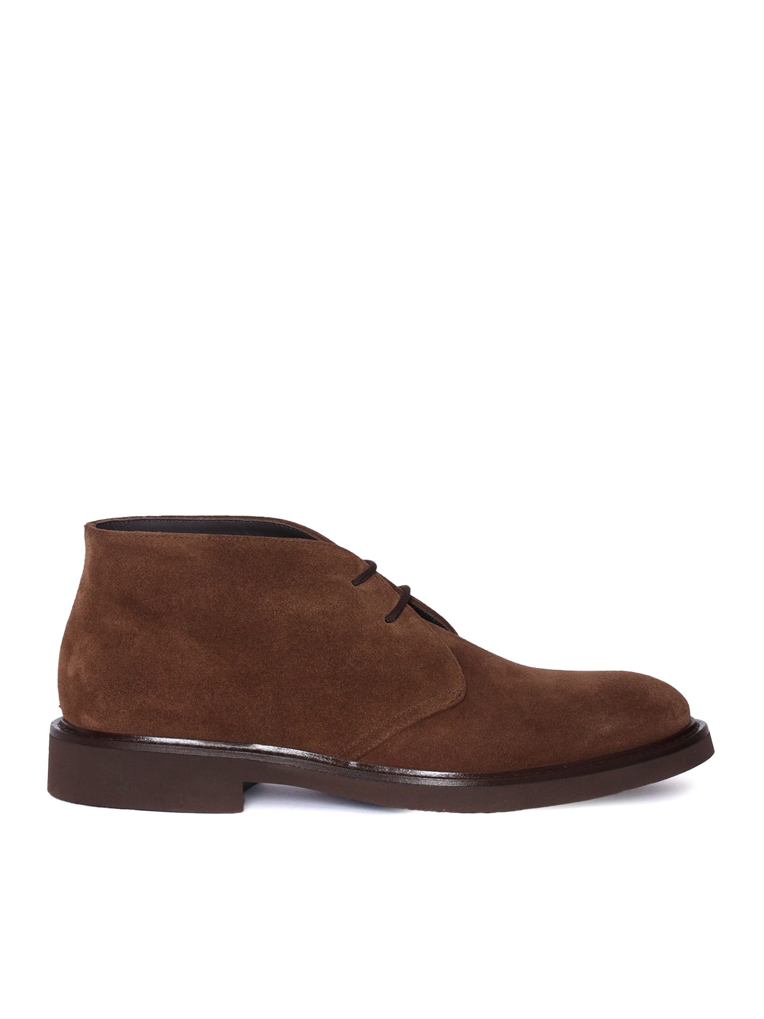Doucal's Man Ankle Boots Brown Size 10.5 Soft Leather In Brown