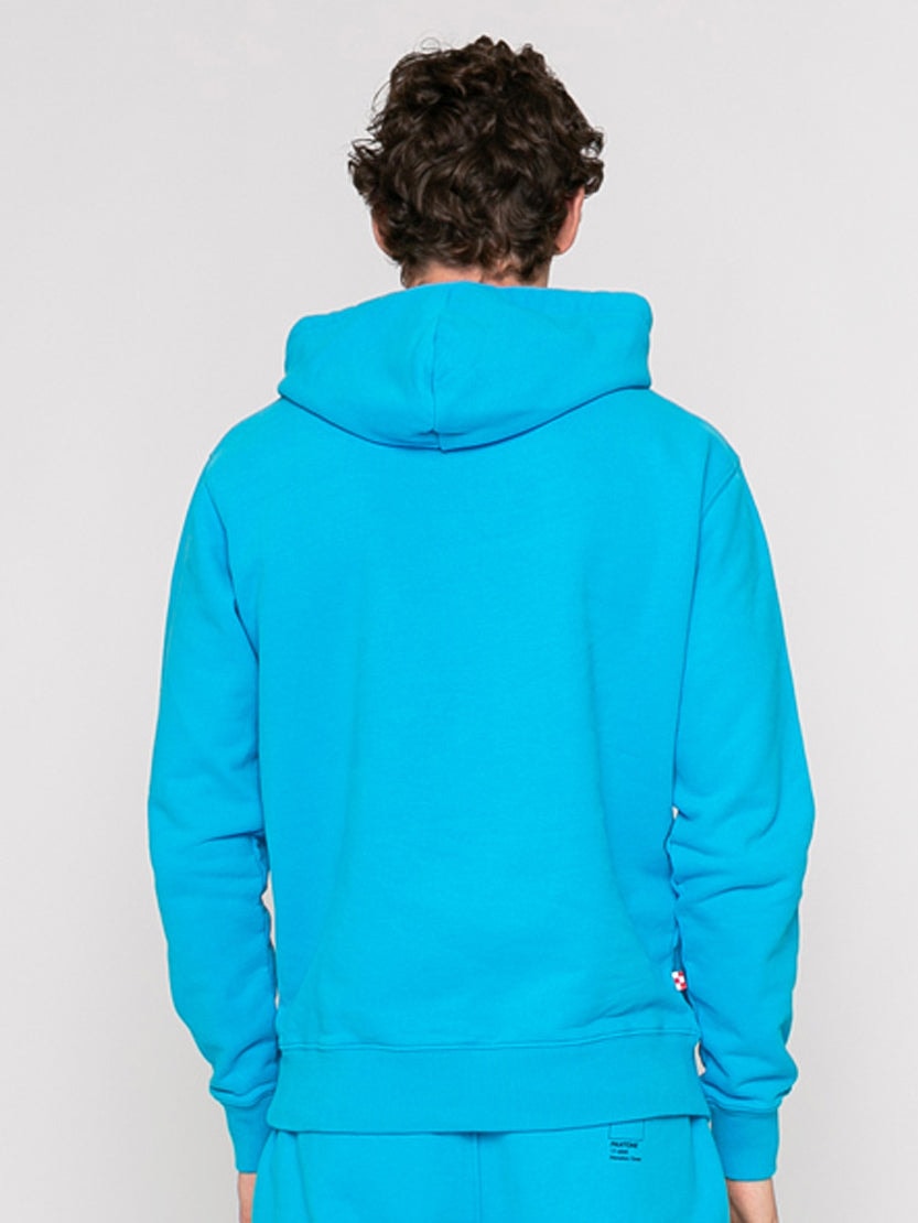 Shop Mc2 Saint Barth Turquoise Hoodie Pantone Special Edition In Blue