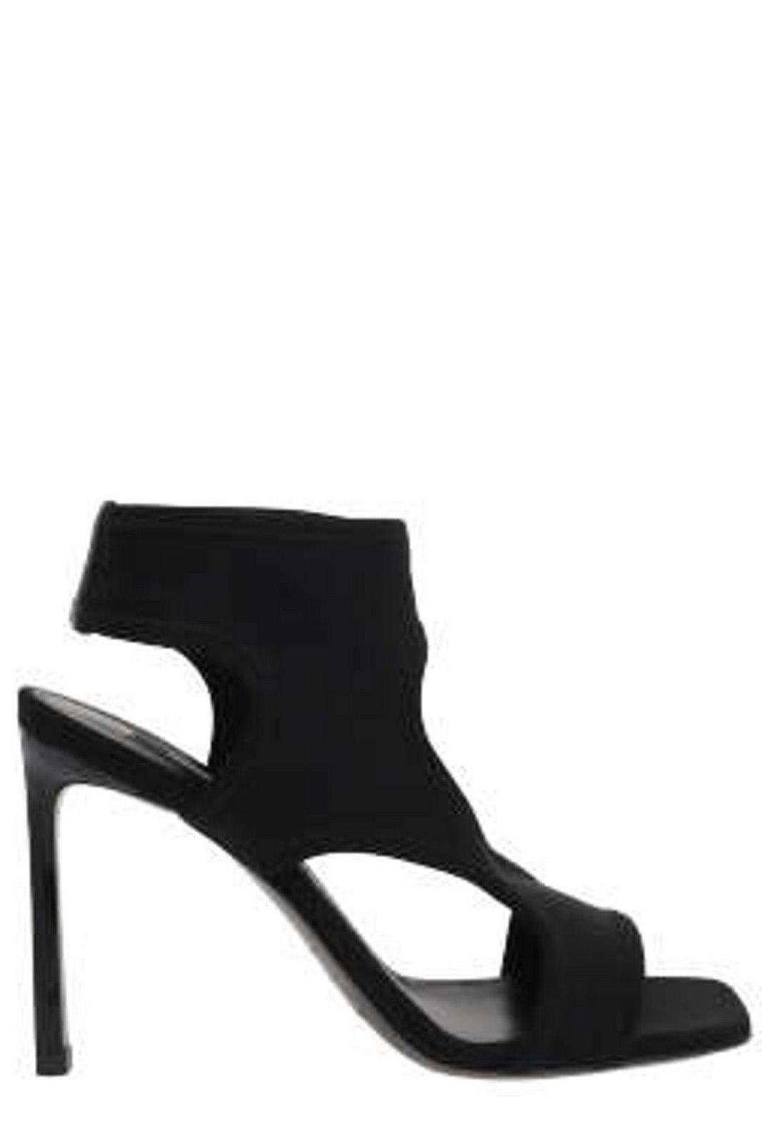 Shop Sergio Rossi Jane Open Toe Sandals In Black