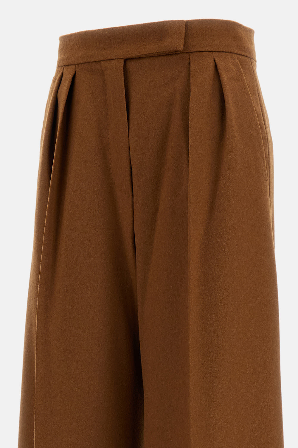 Max Mara Brown Borneo 1234 Wide Leg Trousers In Brown