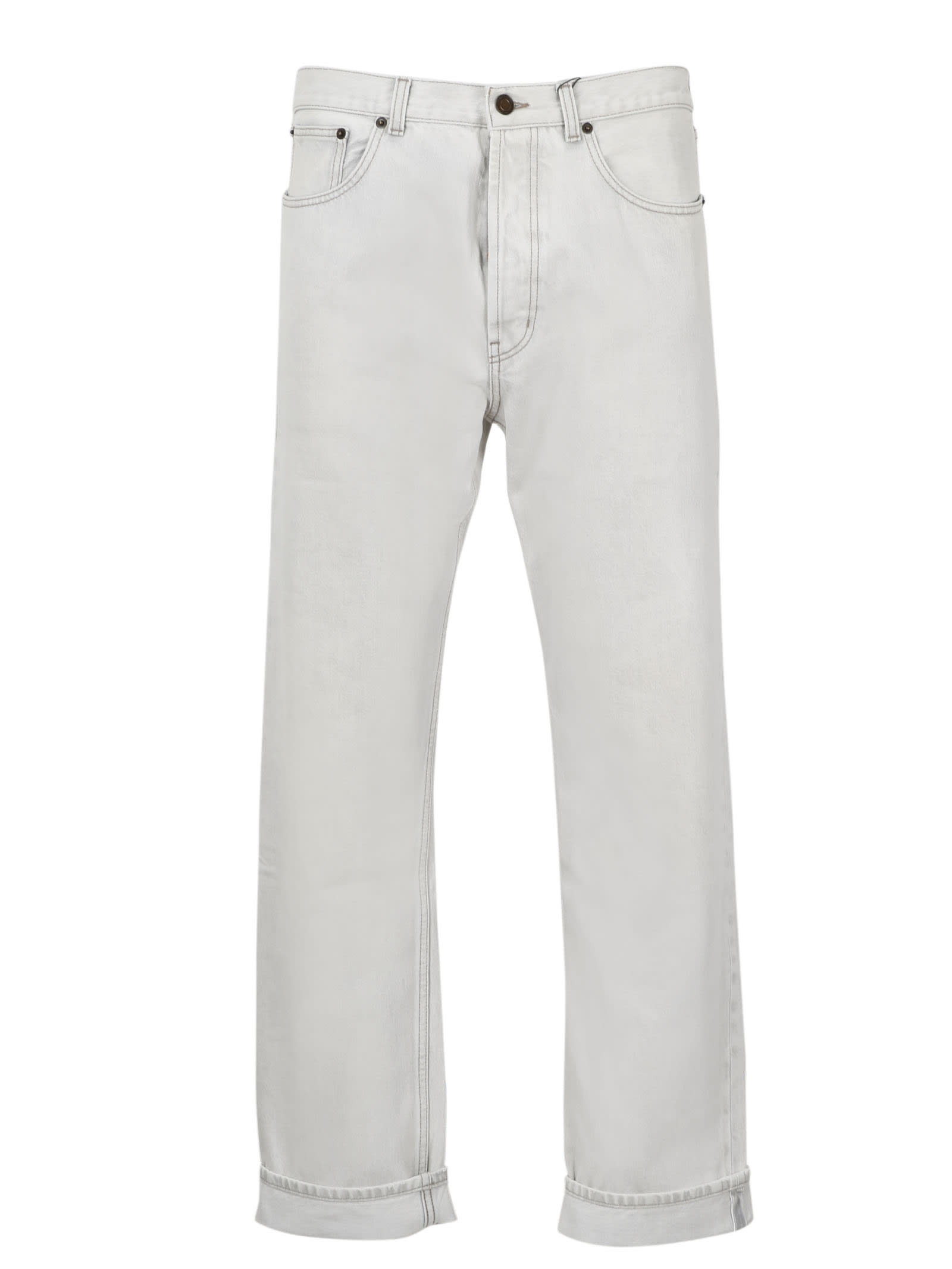 SAINT LAURENT RELAXED STRAIGHT JEANS,651900 Y01KA 9028