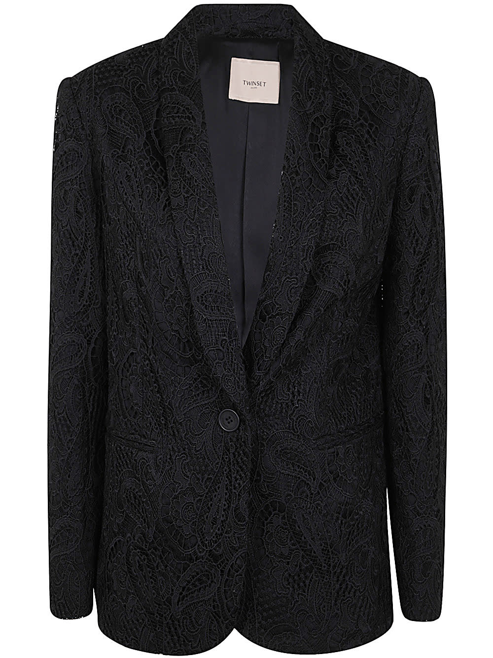 Shop Twinset Blazer Jacket In Black