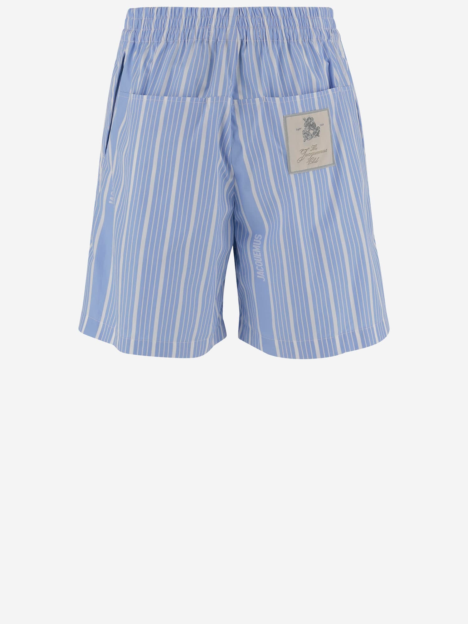 Jacquemus Men's Le Short Aloe In Red
