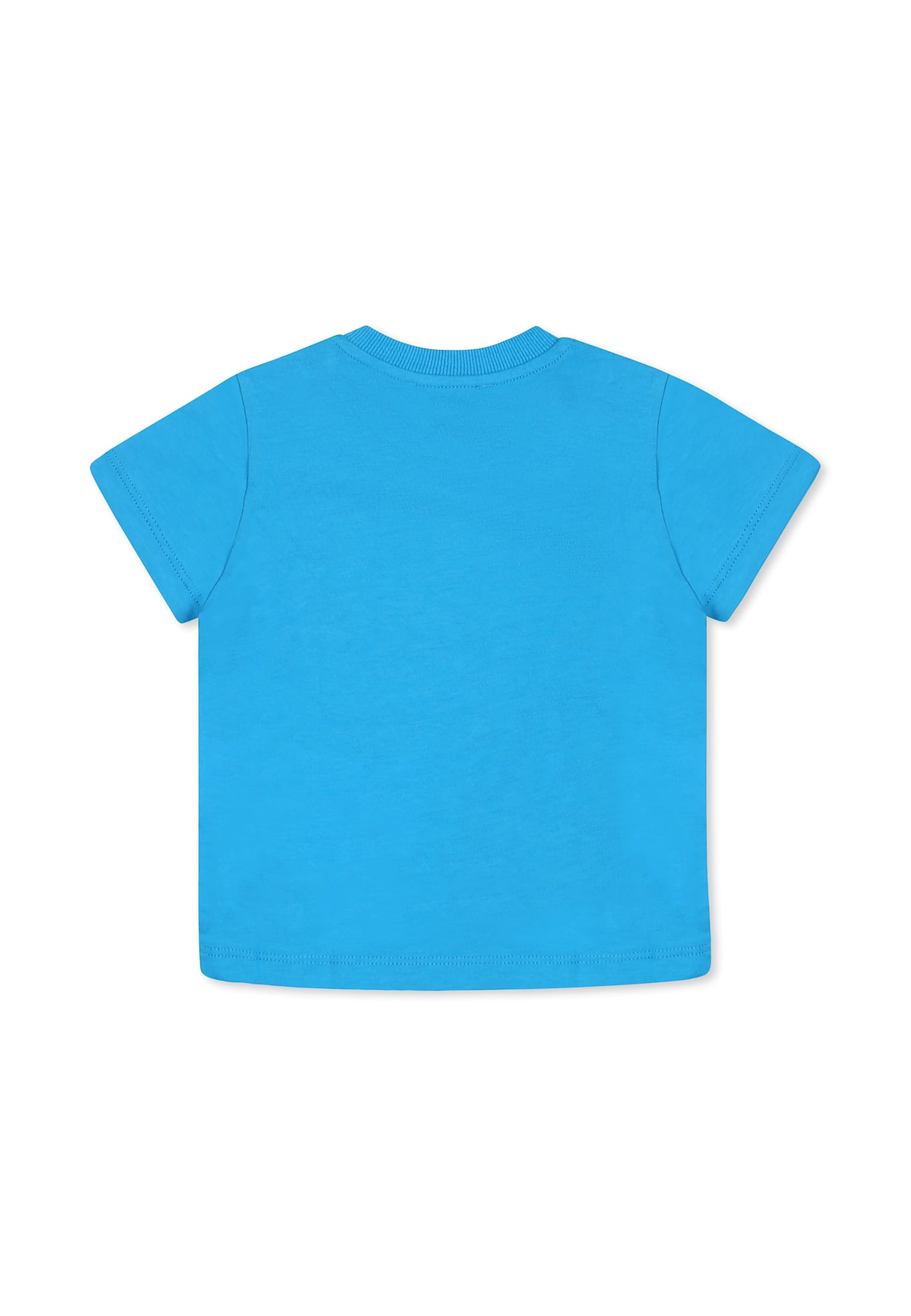 Moschino Light Blue T-shirt For Baby Boy With Teddy Bears In Light Blue
