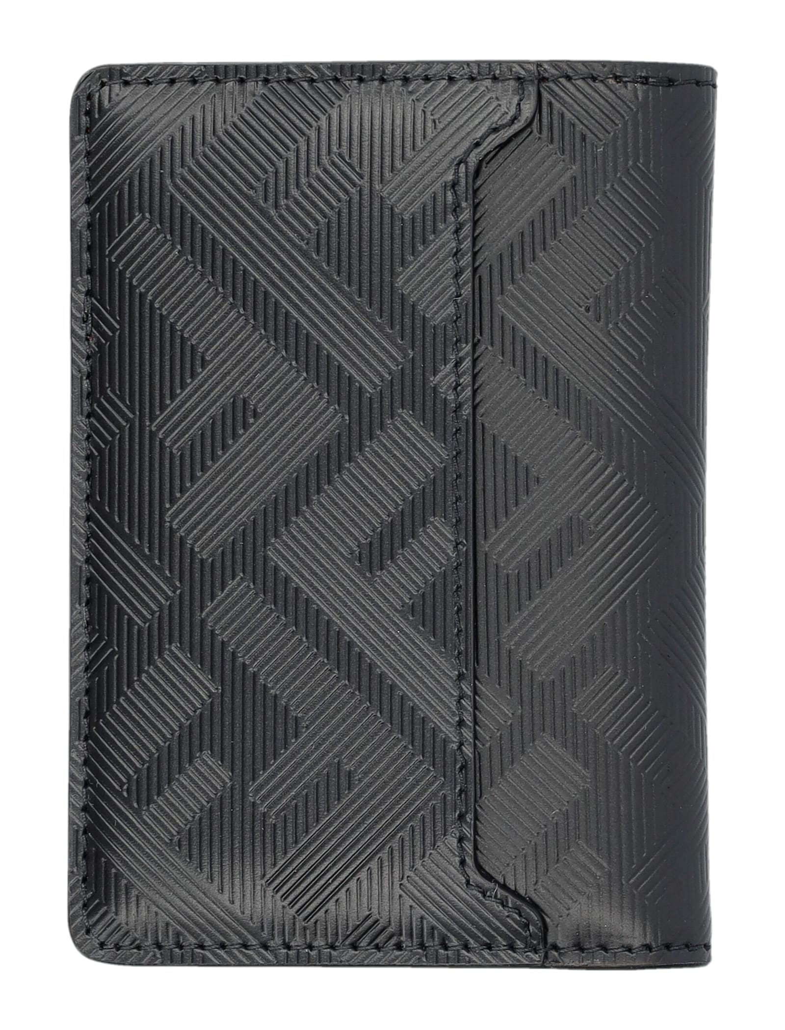 Fendi Vertical Ff All Over Card Holder Wallets Black In Black