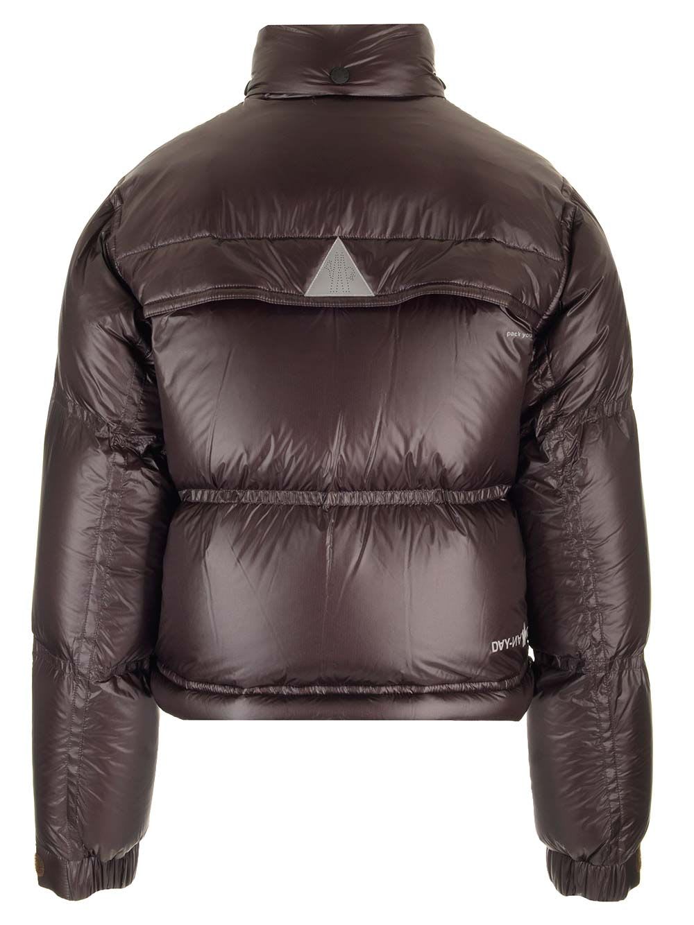 Shop Moncler Julier Bomber Jacket In Brown