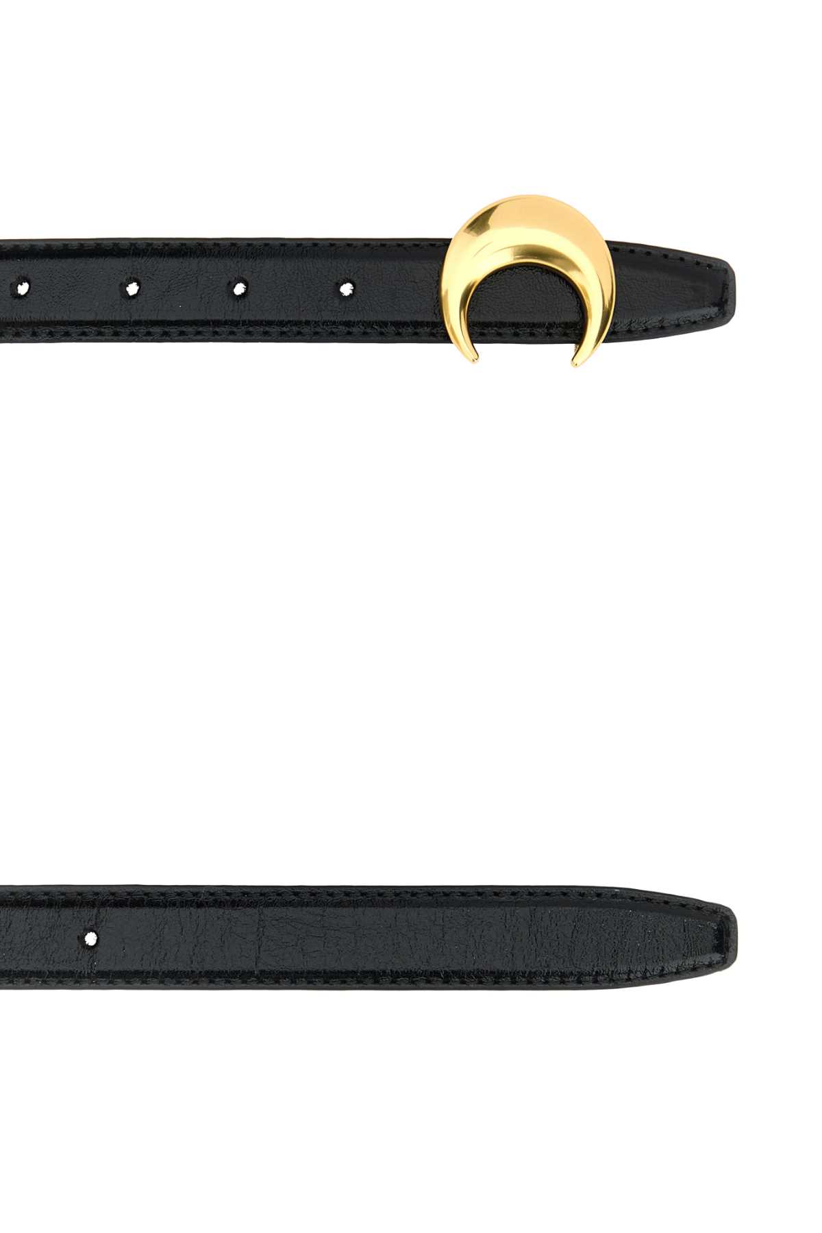 Shop Marine Serre Black Leather Belt