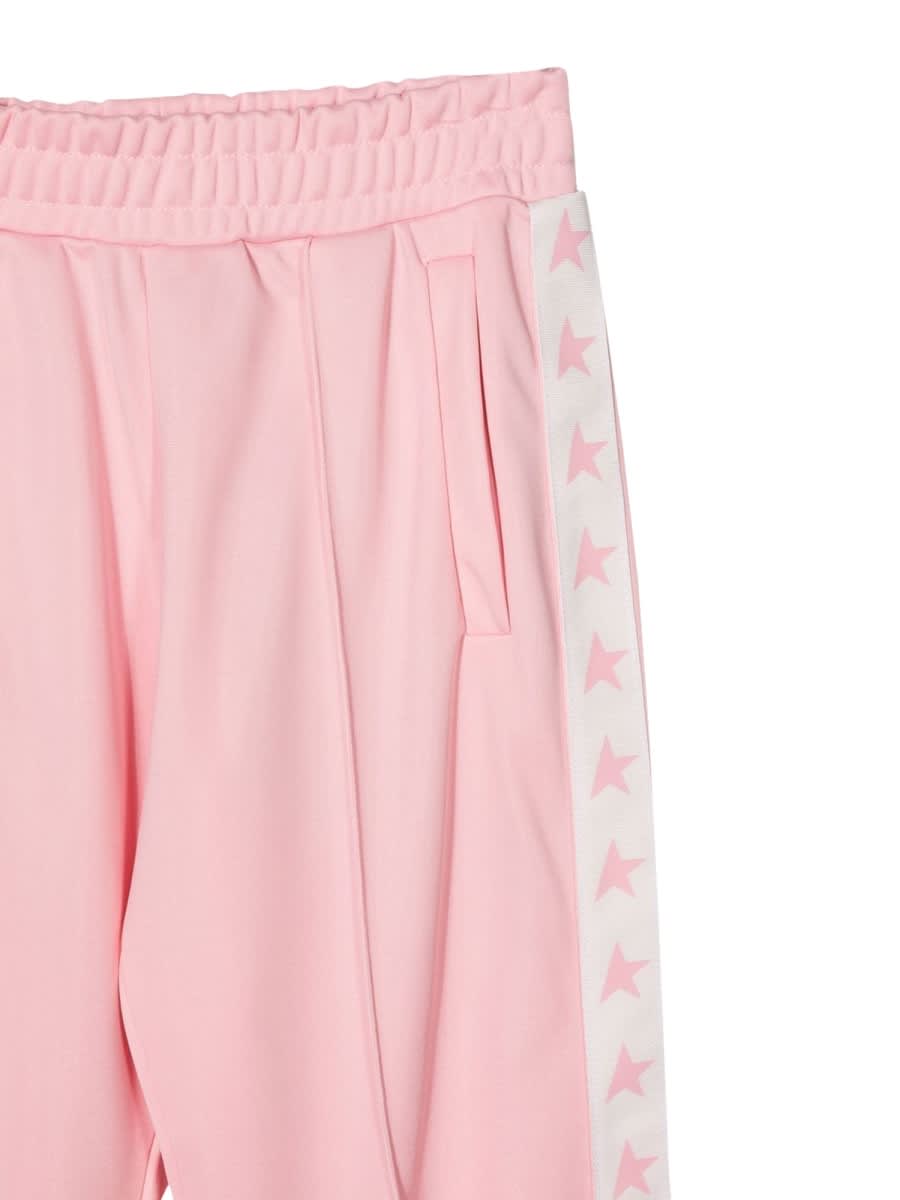 Shop Golden Goose Star/ Girls Joggings Wide Leg Triacetate/ Stars Band In Pink