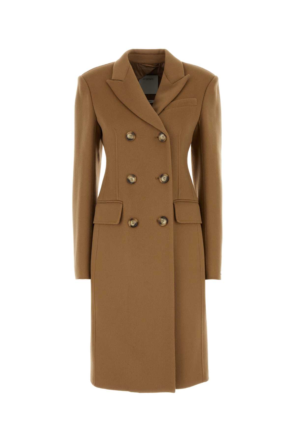 Shop Sportmax Camel Wool Morgana Coat