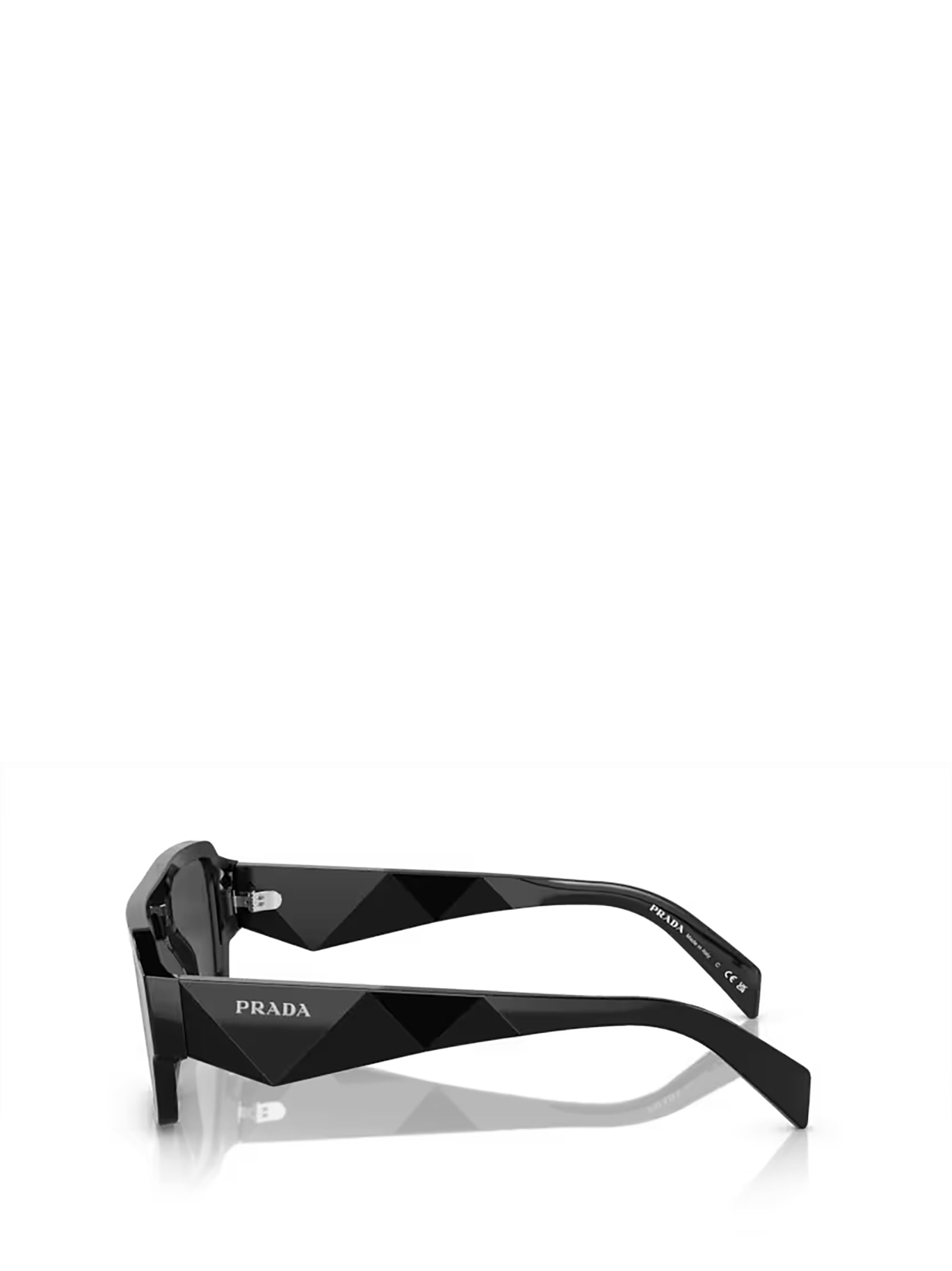 Shop Prada Pr A05s Black Sunglasses