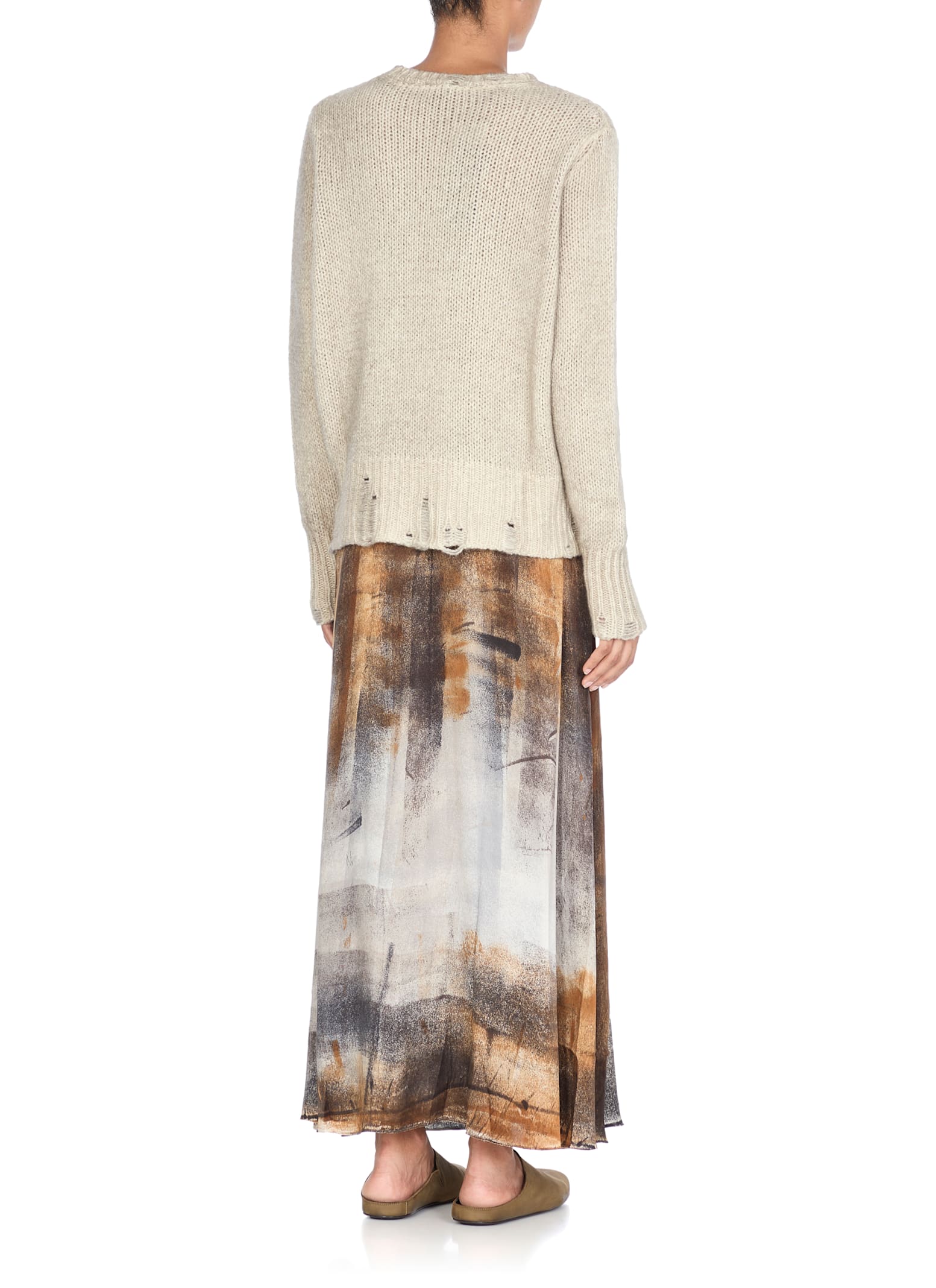 Avant Toi Beige Cashmere And Wool Sweater In Neutral