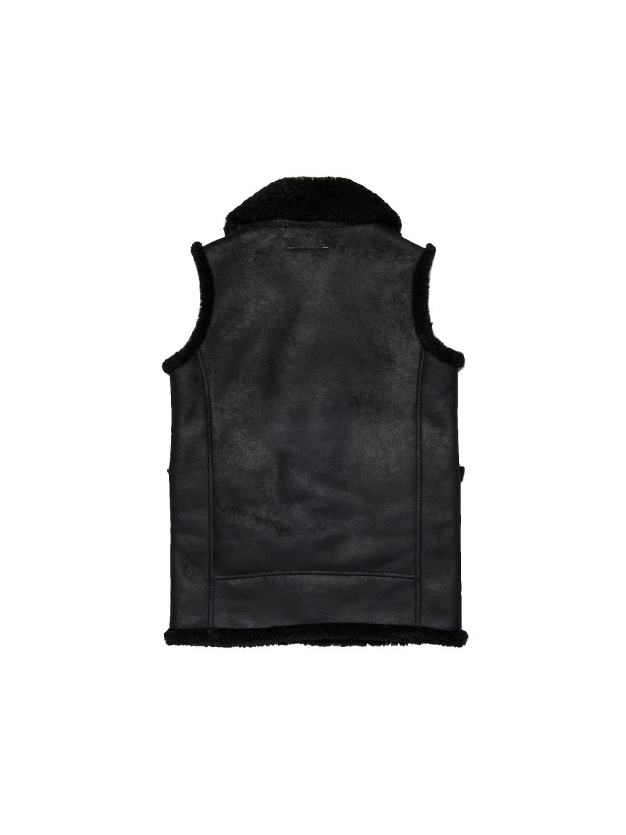 Mm6 Maison Margiela Jacket With Logo In Black