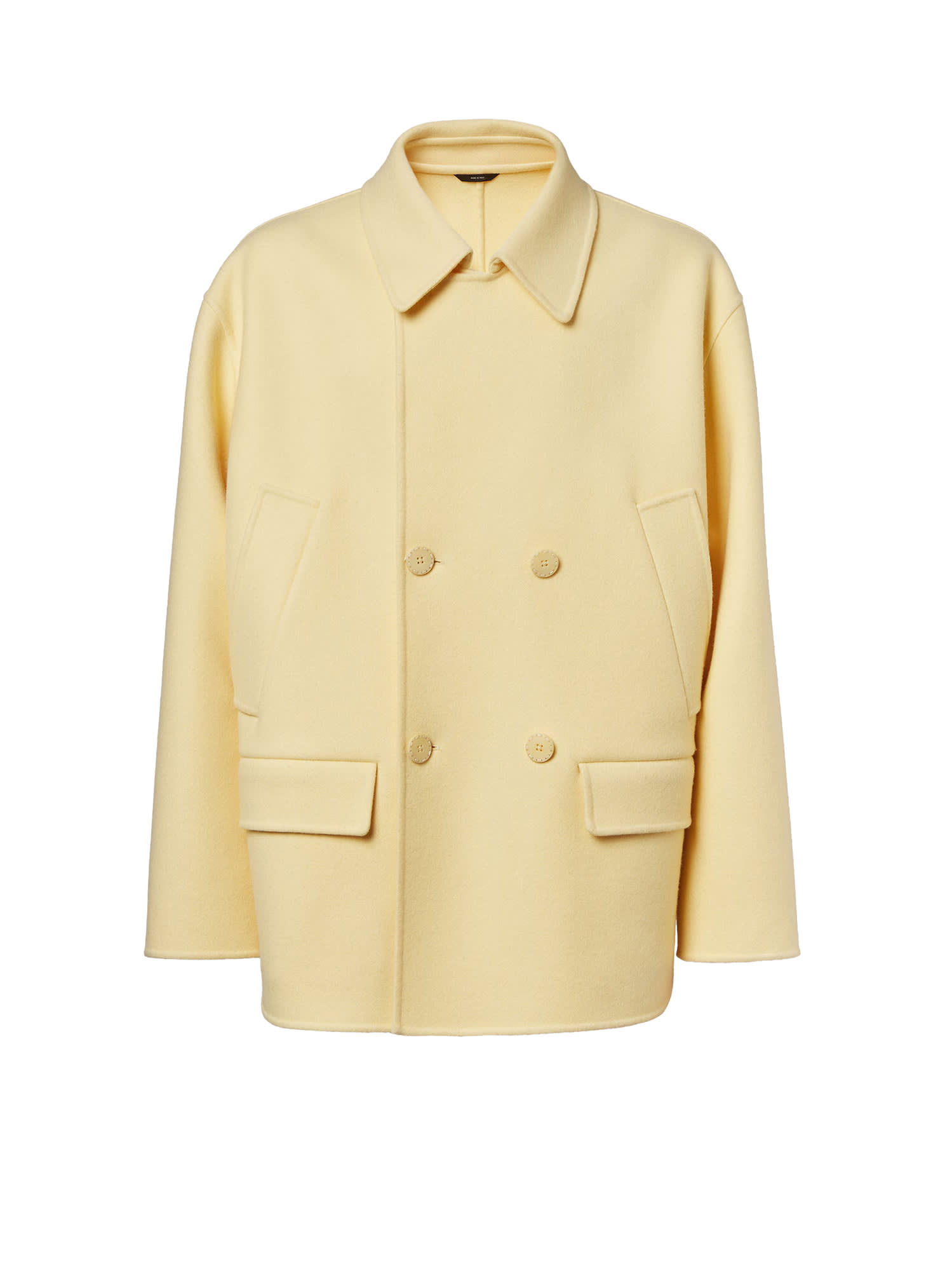 Fendi Caban Coat Coats And Trench Coats Yellow In Yellow