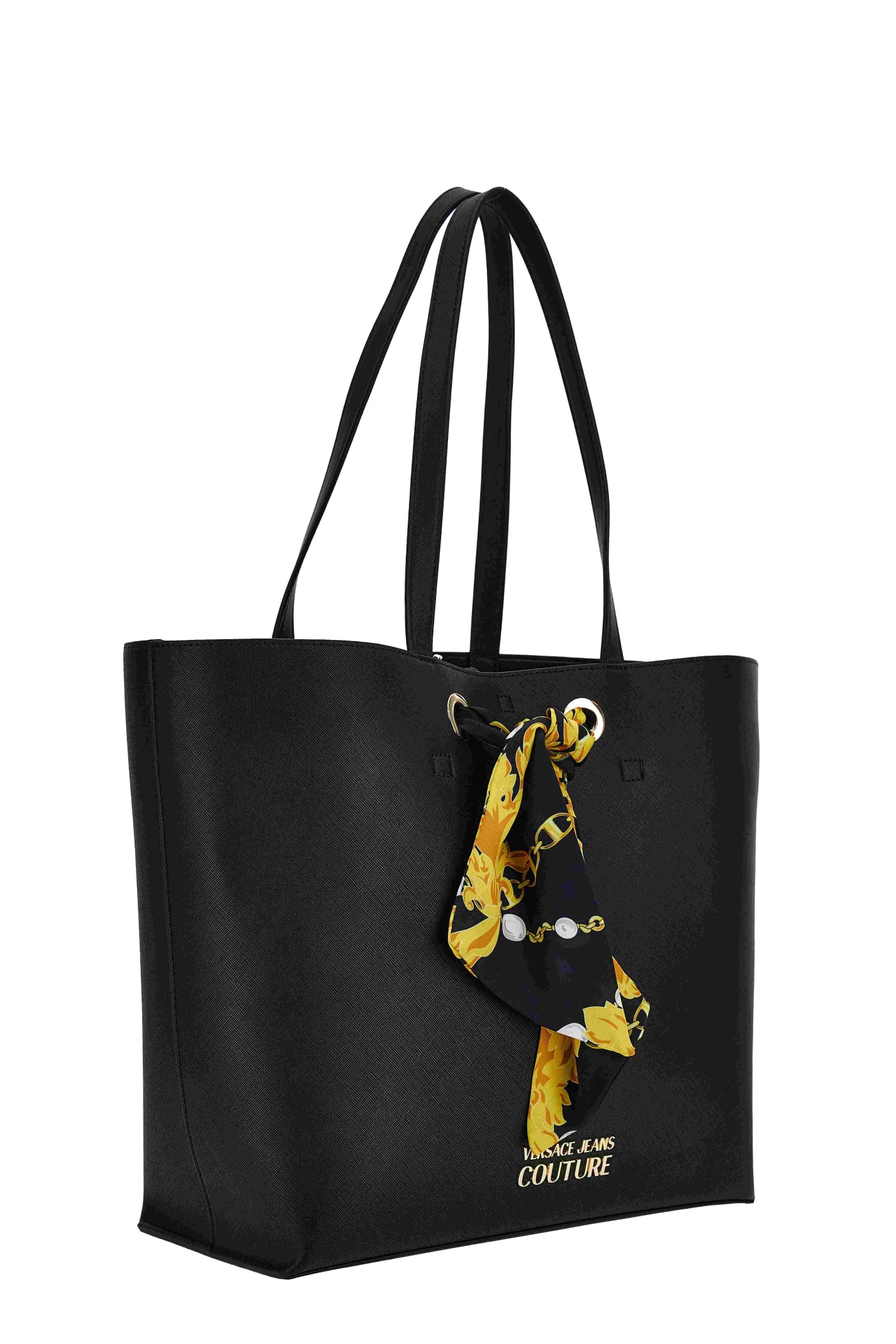 Shop Versace Jeans Couture Tote Bag In Black