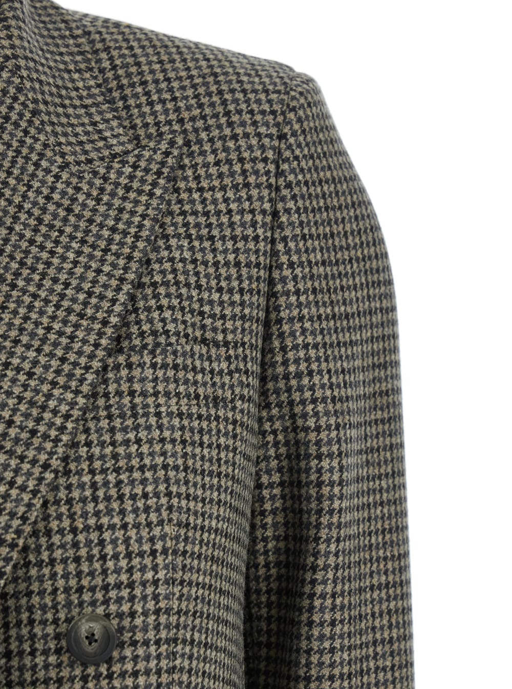 Tagliatore Jasmine Double-breasted Blazer In Houndstooth Wool In Gray