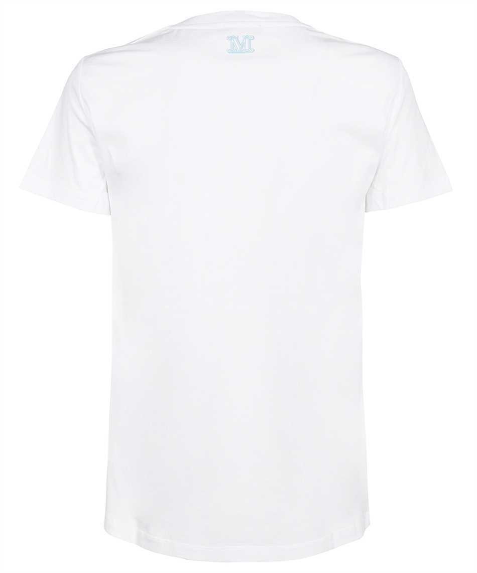 Max Mara Embroidered Beach-scene T-shirt In White