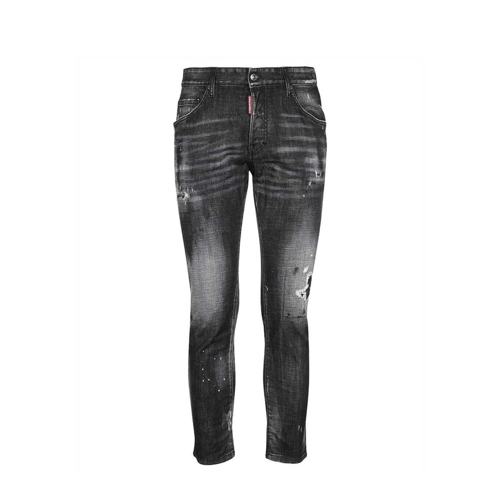 Shop Dsquared2 Dsquared Skater Jeans In Gray