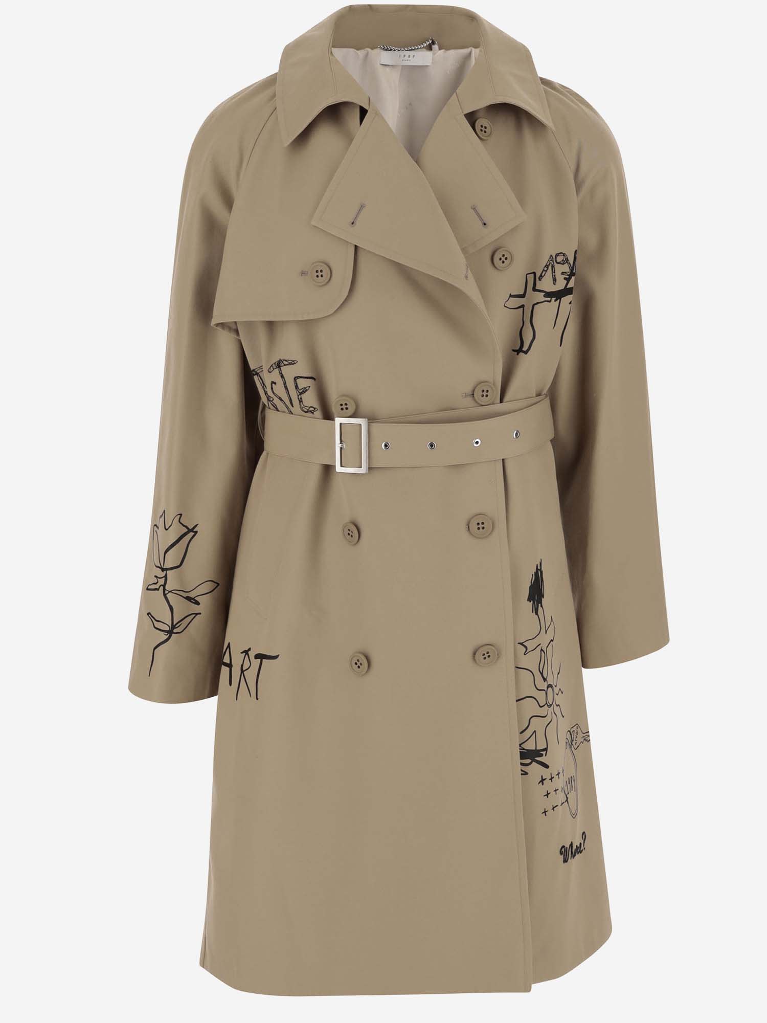 Cotton Blend Trench Coat