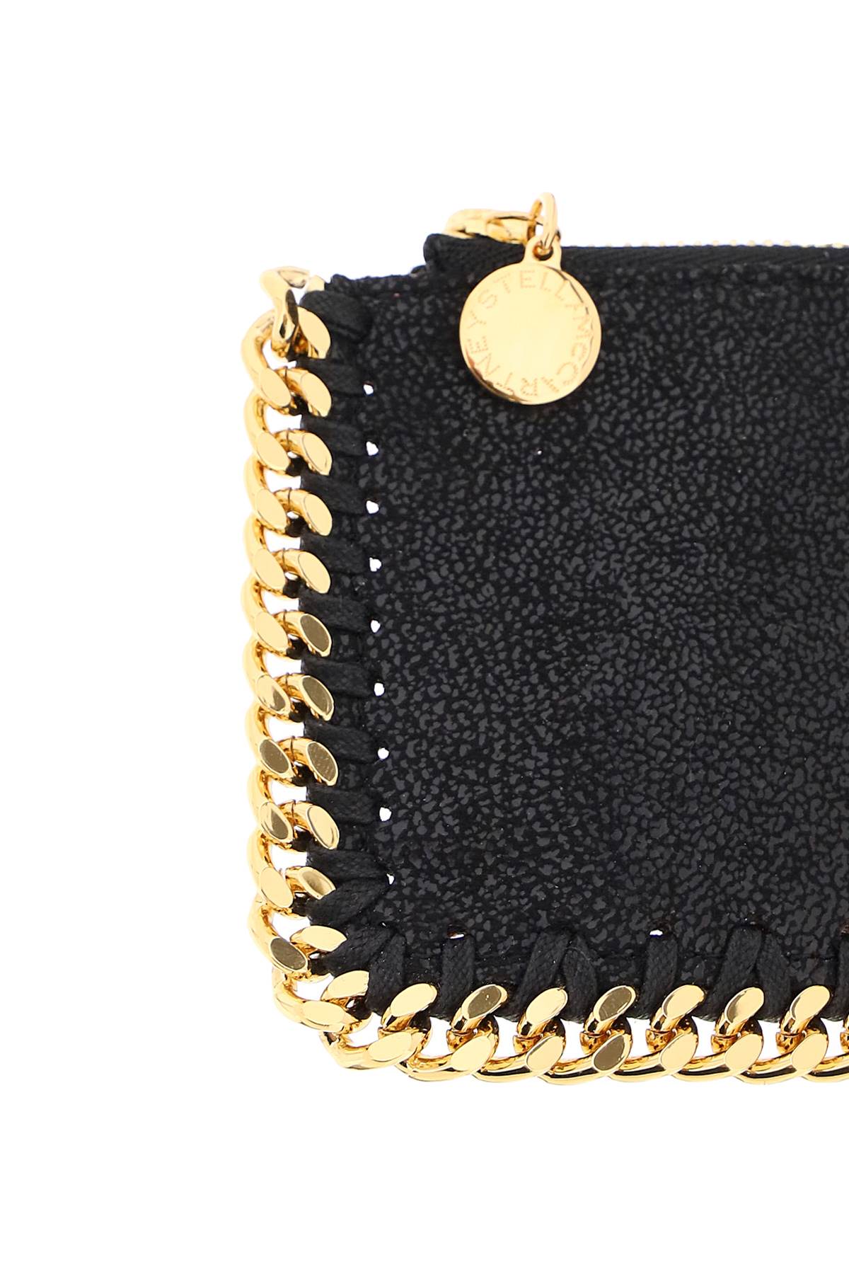 Shop Stella Mccartney Falabella Cardholder Pouch In Nero