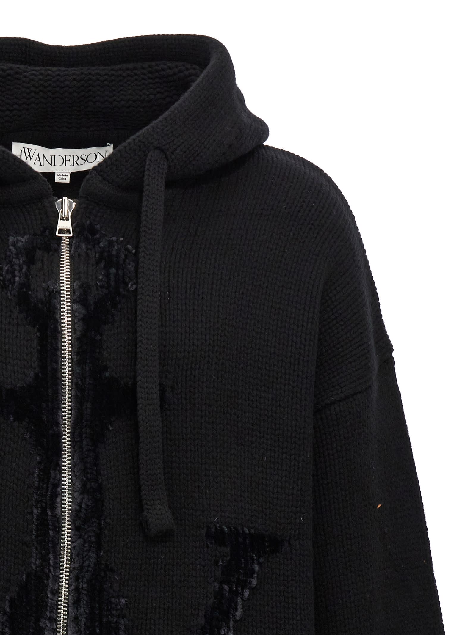 Shop Jw Anderson Anchor Jwa Hoodie In Black