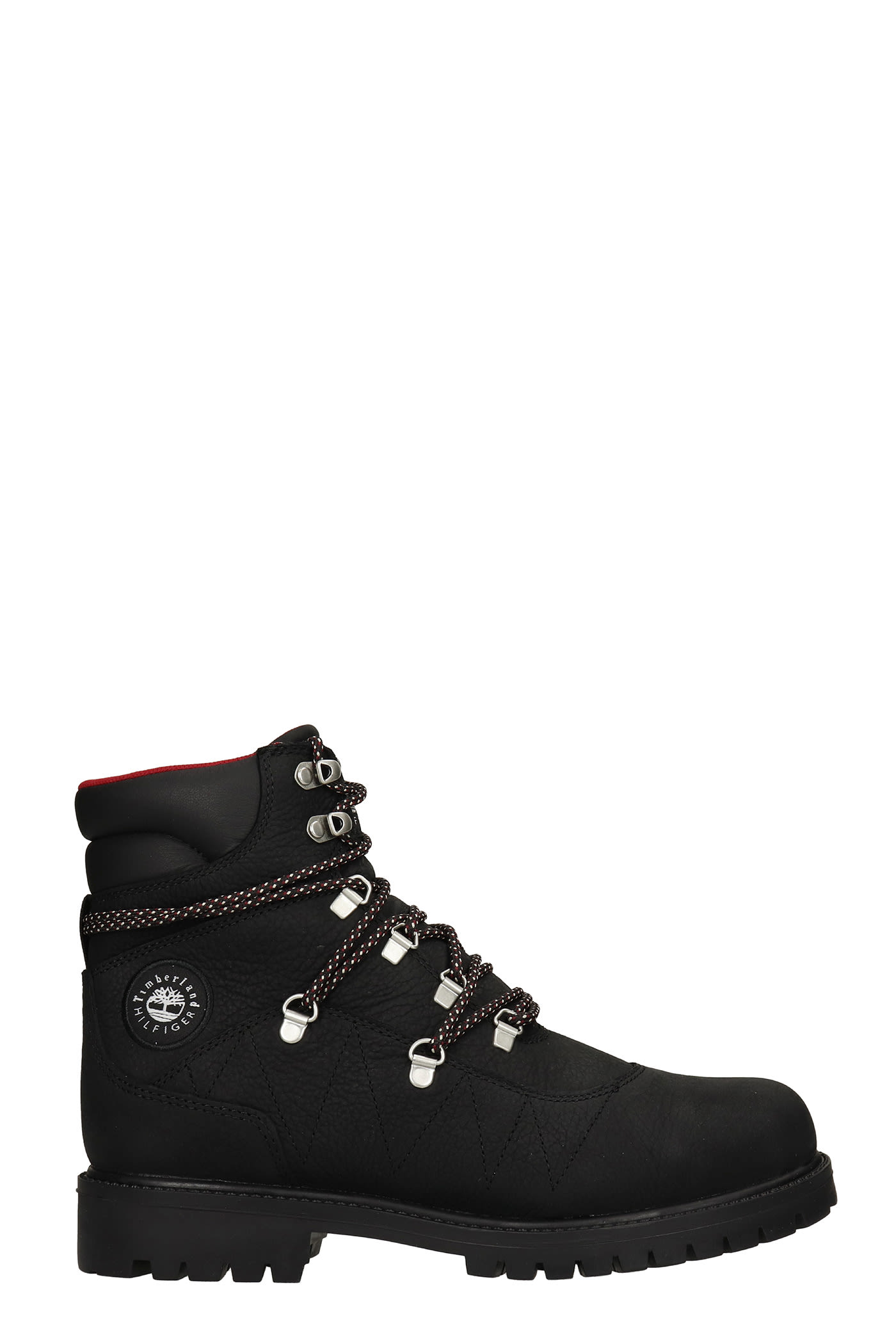Timberland Combat Boots In Black Leather
