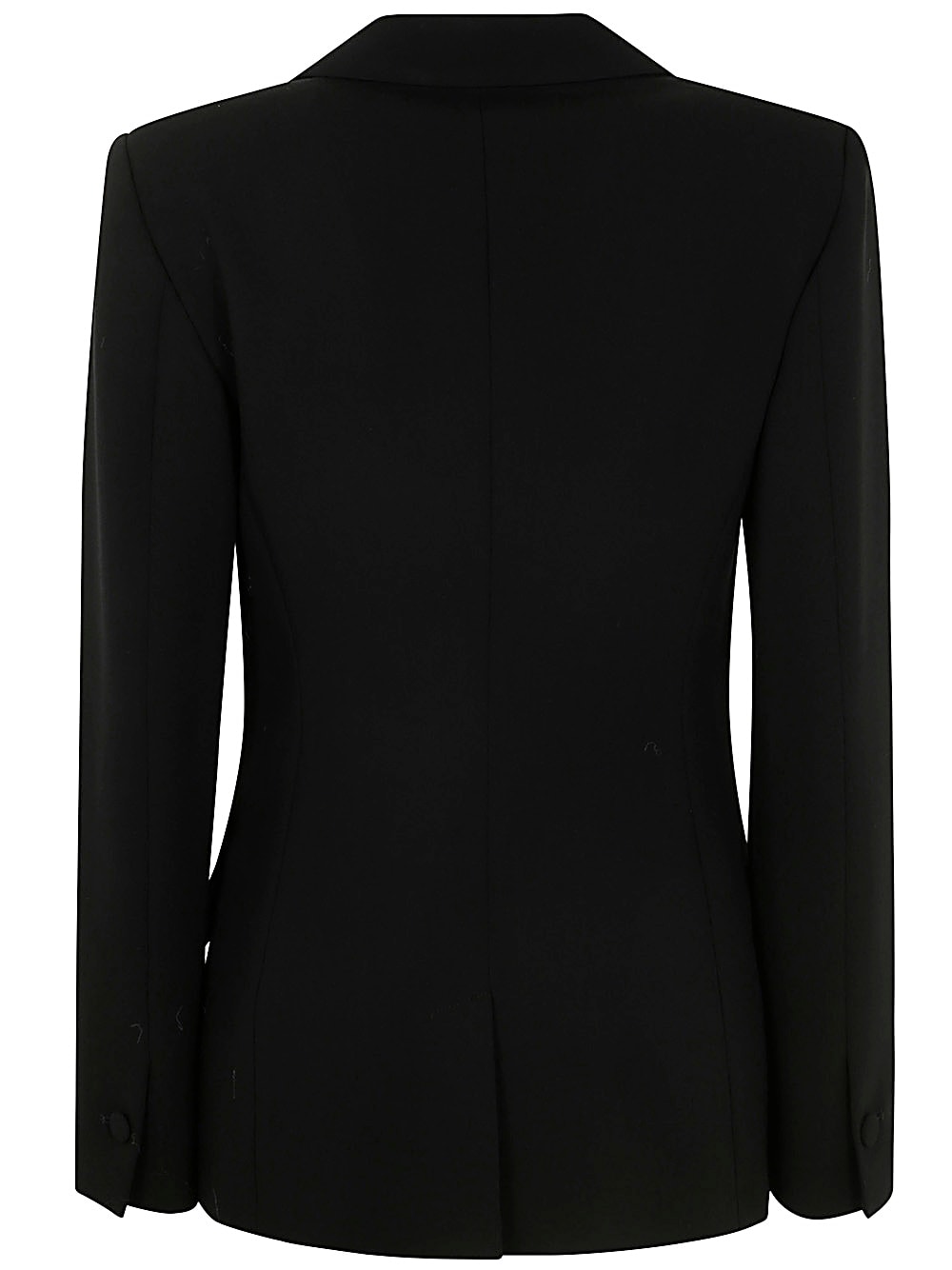 Shop Blugirl Cady Stretch Wool Jacket In Black