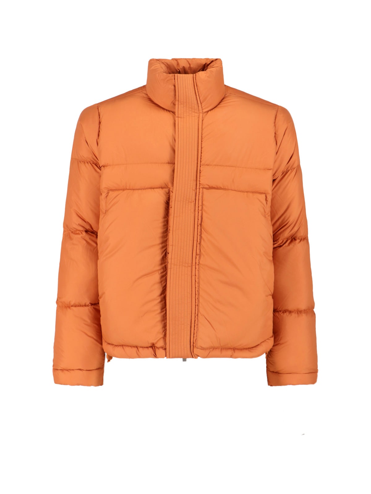 K-way Modern Puffer Jacket High Collar In Orange