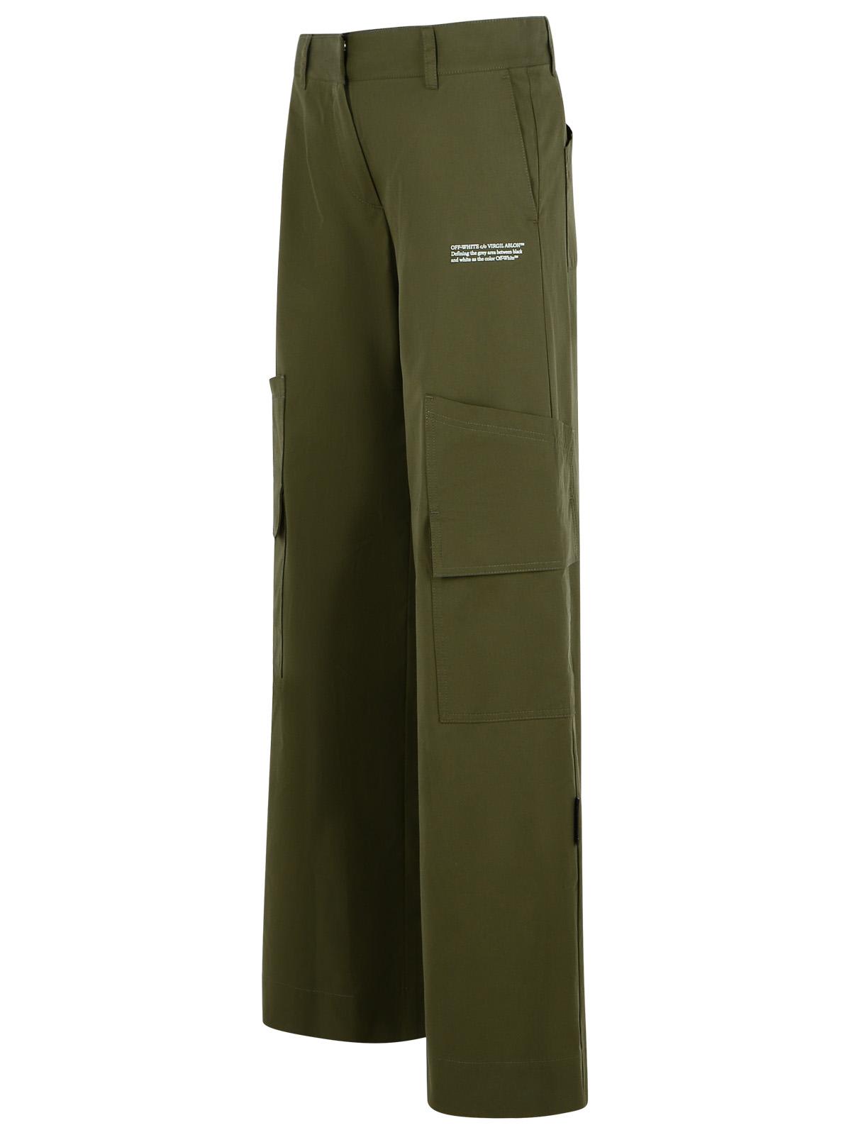 Off-white Off White 'toybox' Green Cotton Pants In Green