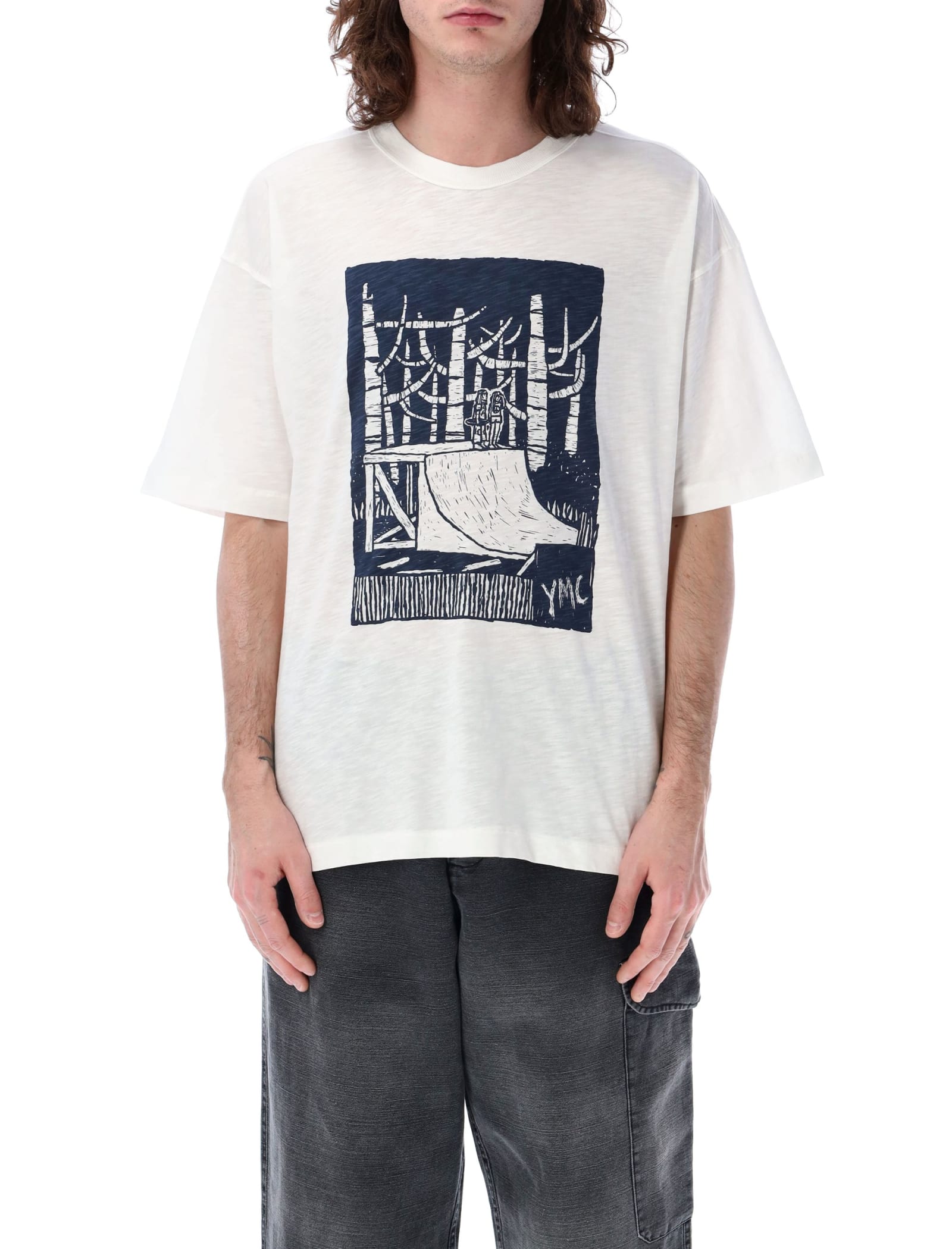Ymc You Must Create Its Out There Tee In White
