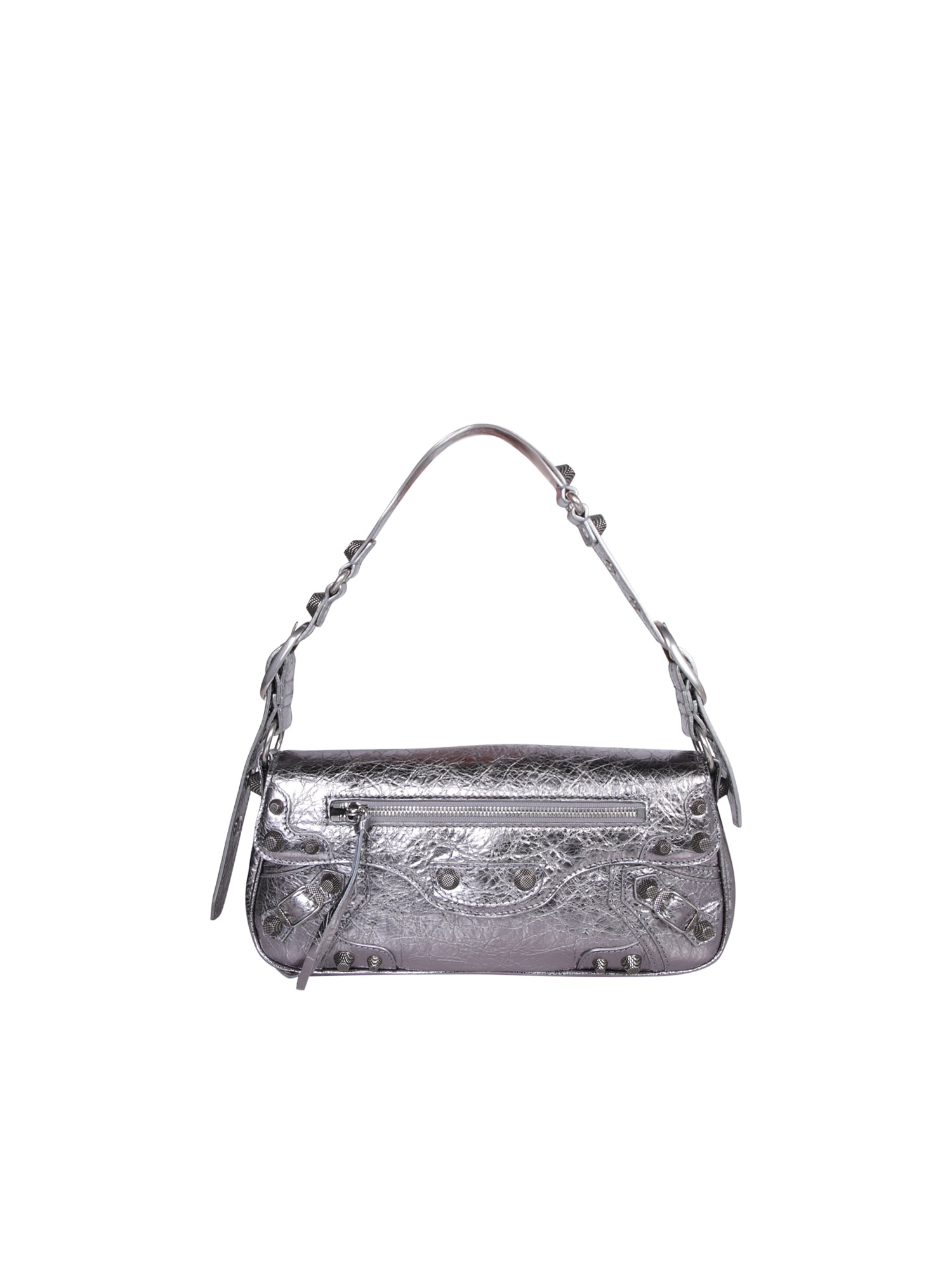Balenciaga Le Cagole Sling Small Silver Bag In Metallic