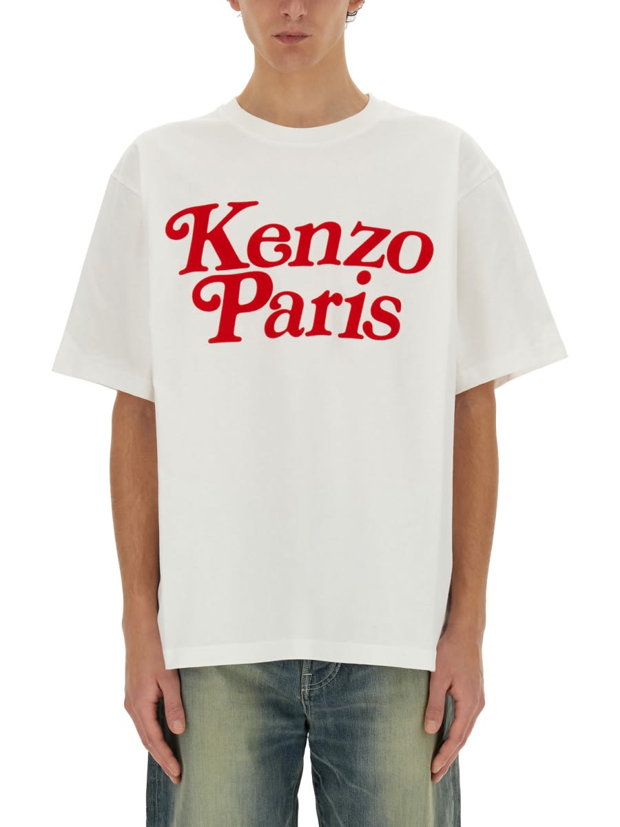 Shop Kenzo T-shrit  By Verdy  In White