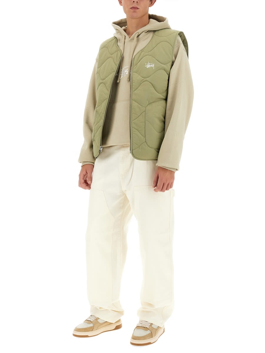 Stussy Men Canvas Work Pant In White