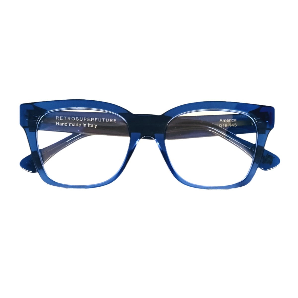 America Optical Crystal Blue Glasses