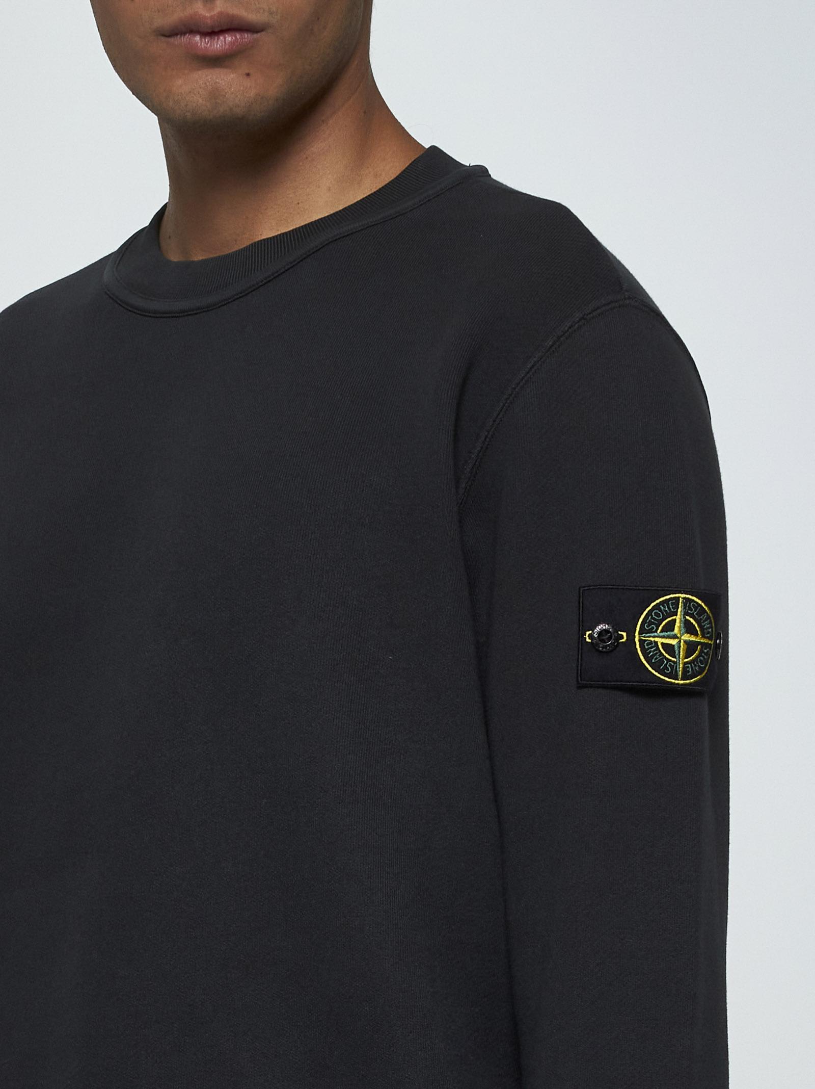 Shop Stone Island Cotton Sweatshirt