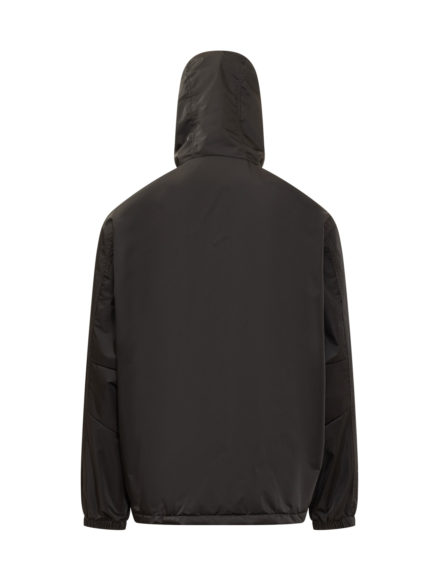 Shop Givenchy Technical Fabric Wind Jacket In Black