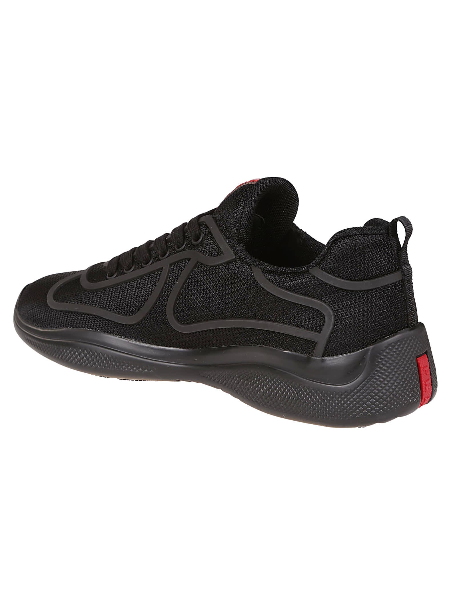 prada linea rossa sneakers black